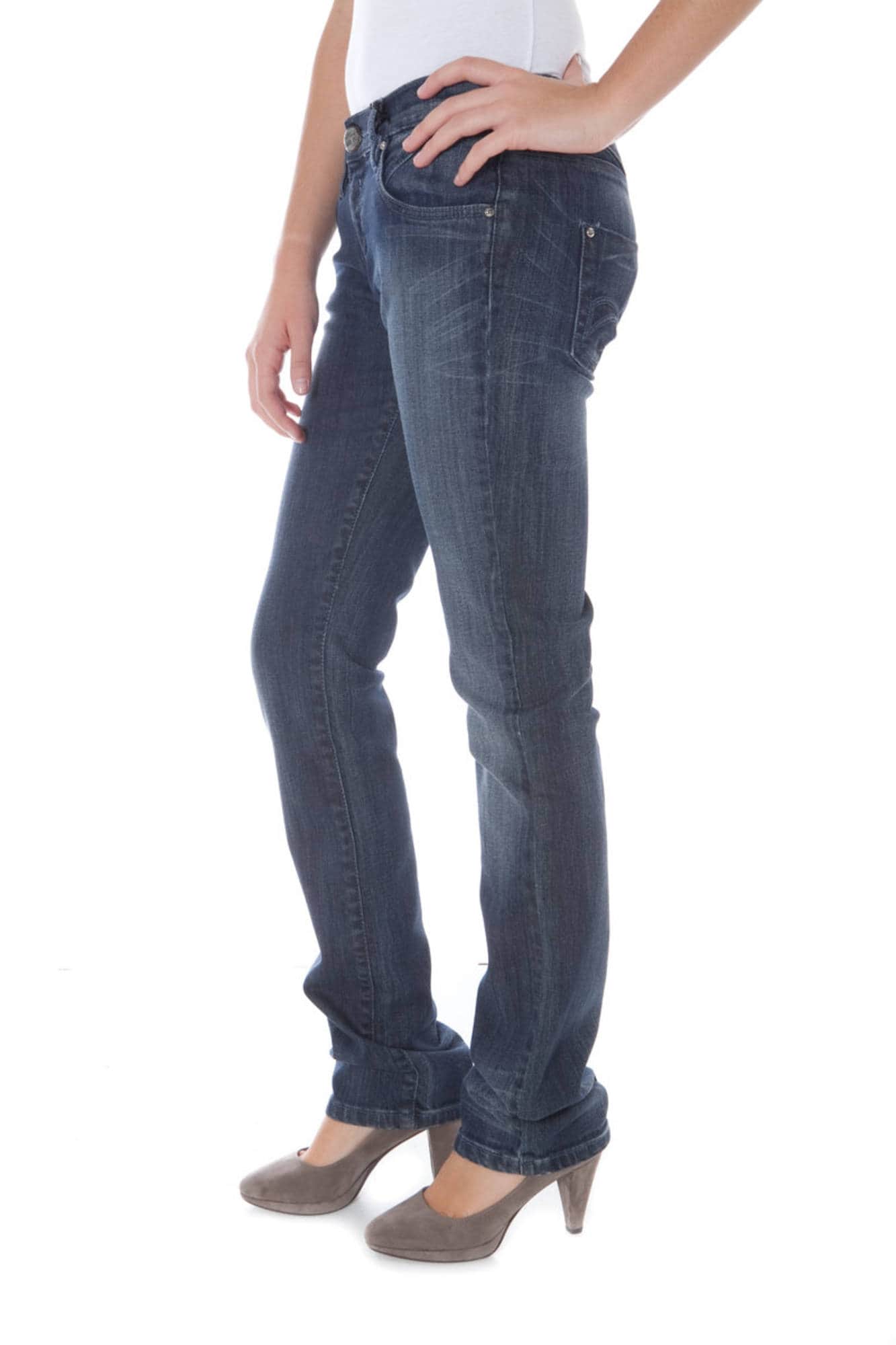 Azul mujer denim denim hard vaqueros