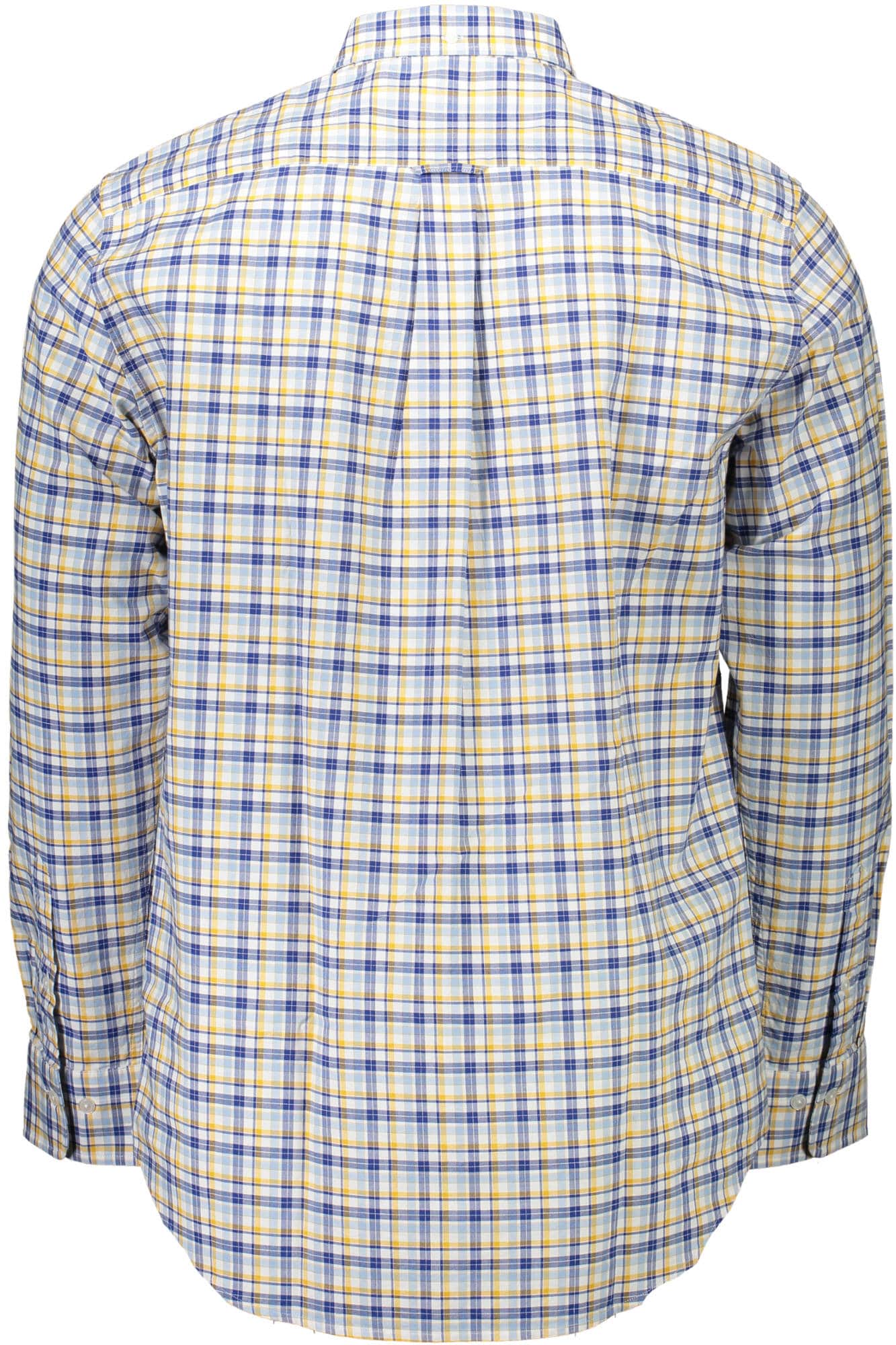Gant hombre amarillo manga larga camisa