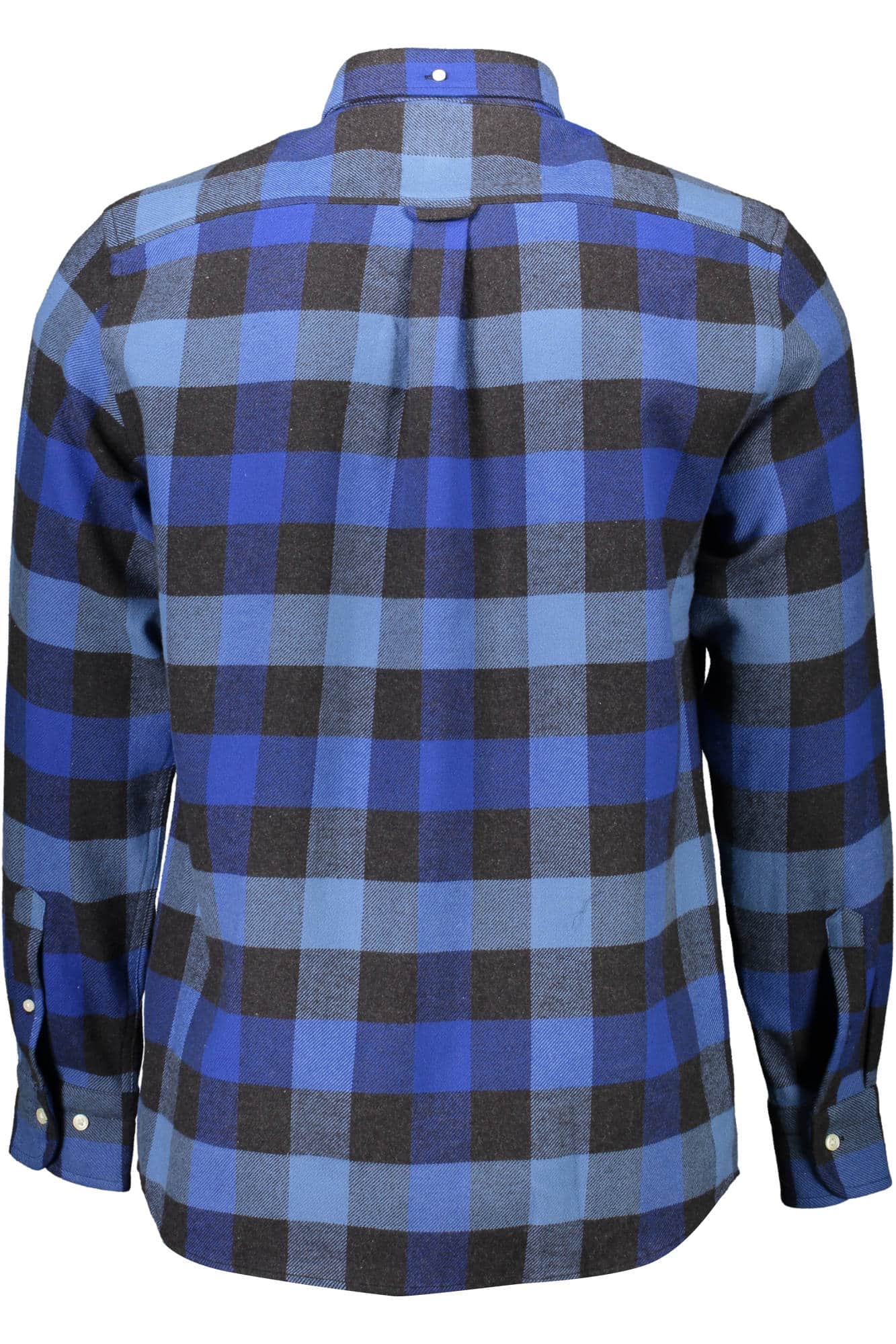 Gant hombre azul manga larga camisa