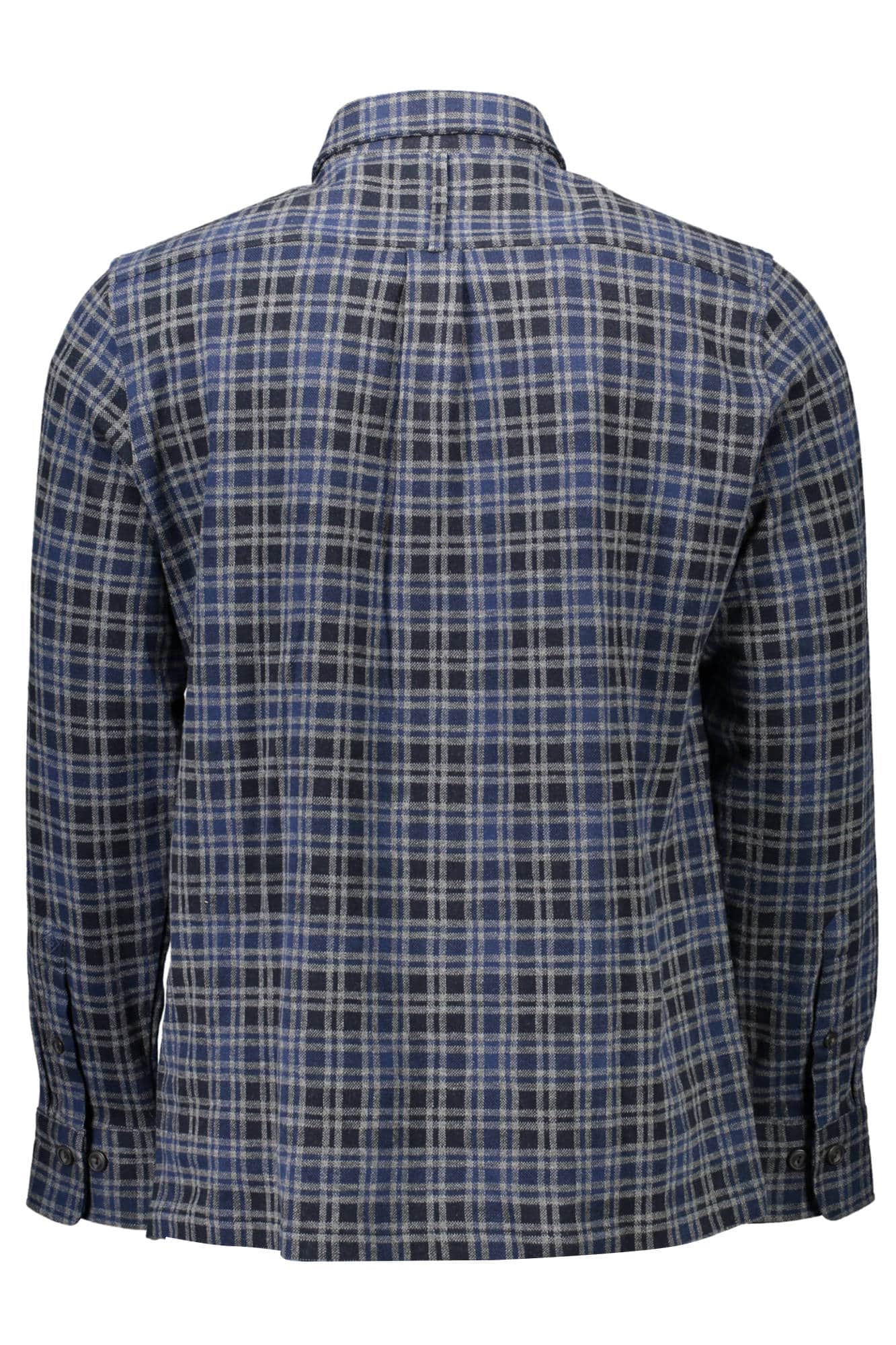 Gant hombre azul manga larga camisa