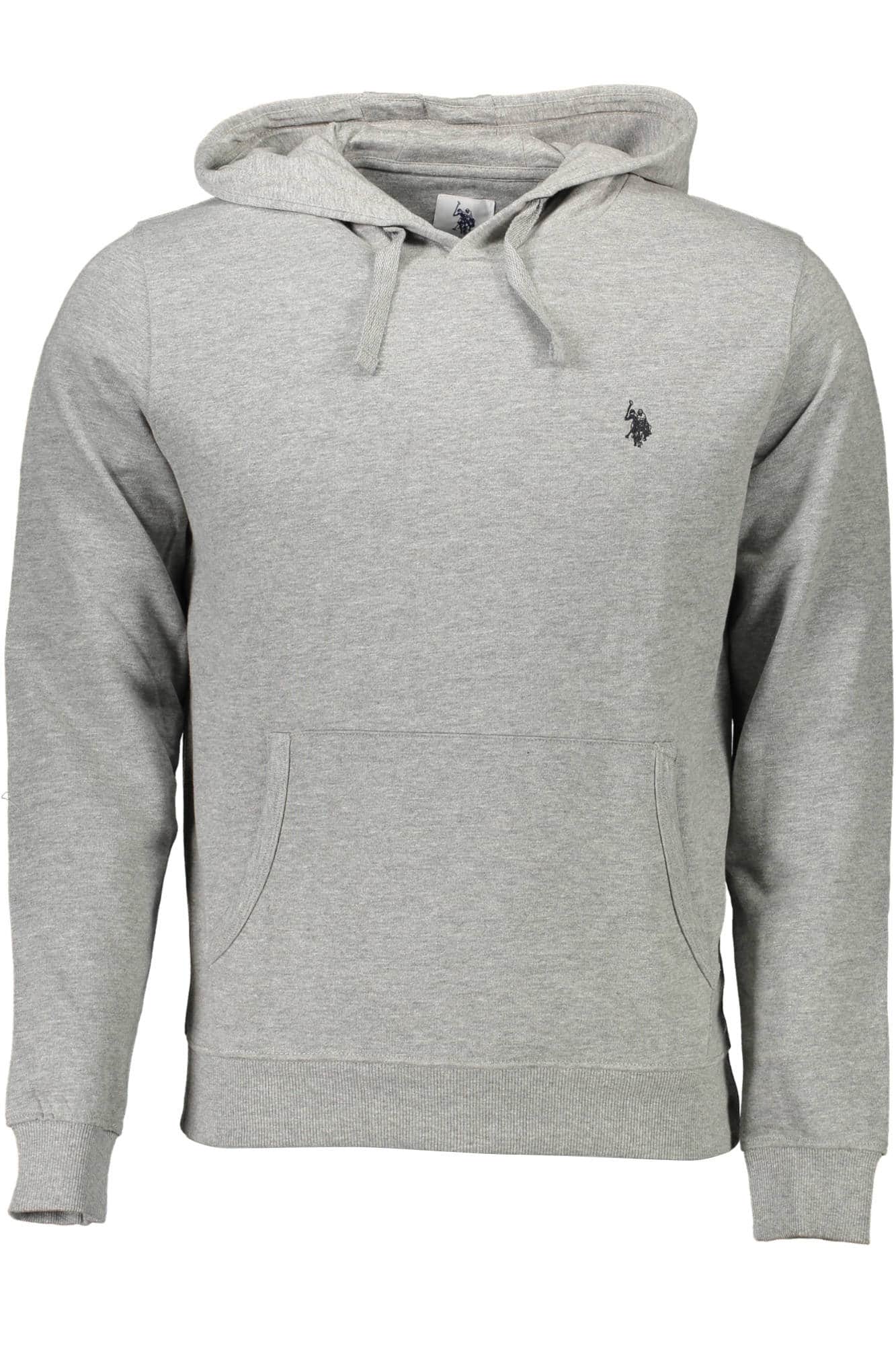 US Polo Assn. hombre gris con cremallera sudadera