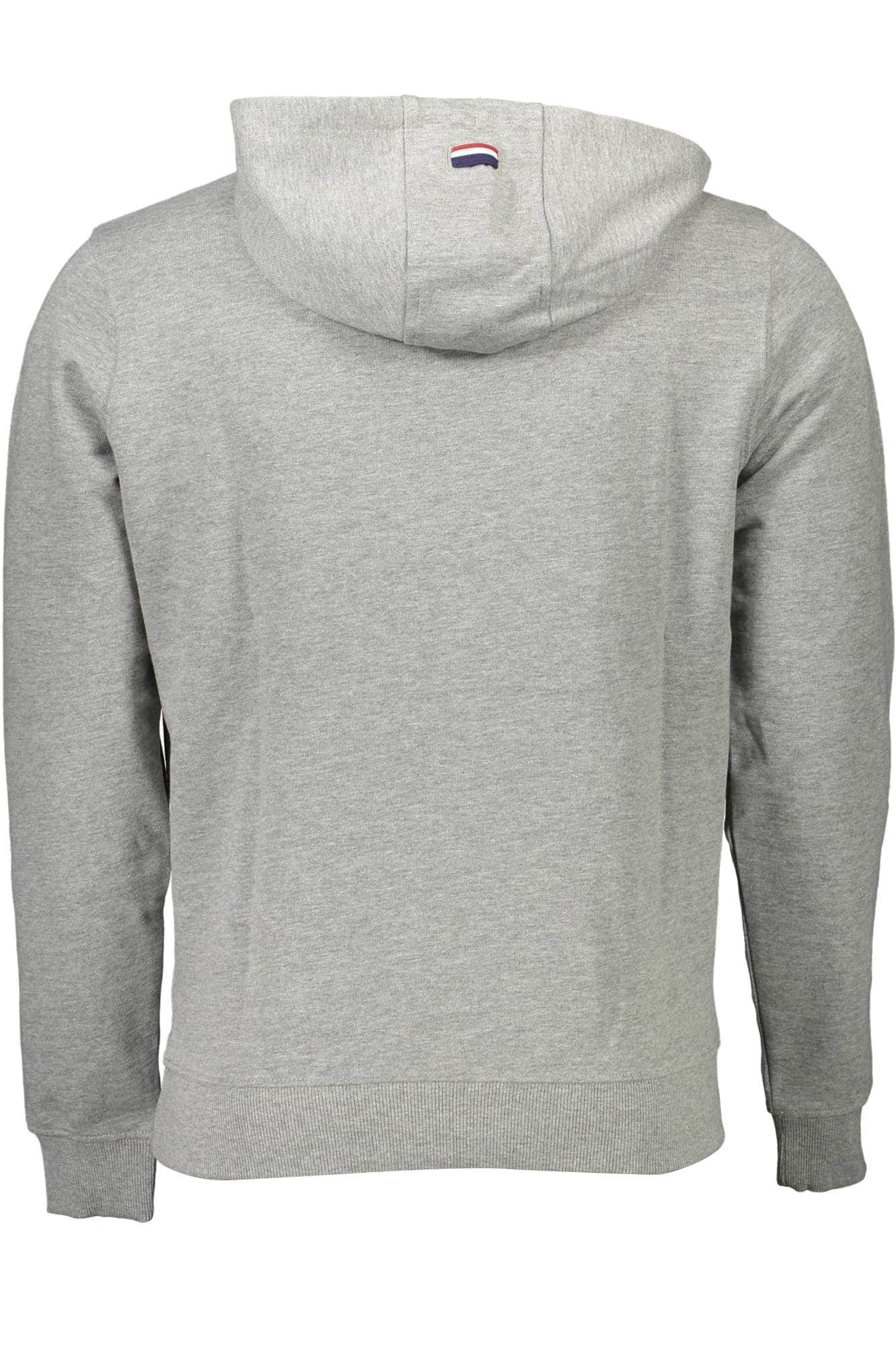 US Polo Assn. hombre gris con cremallera sudadera