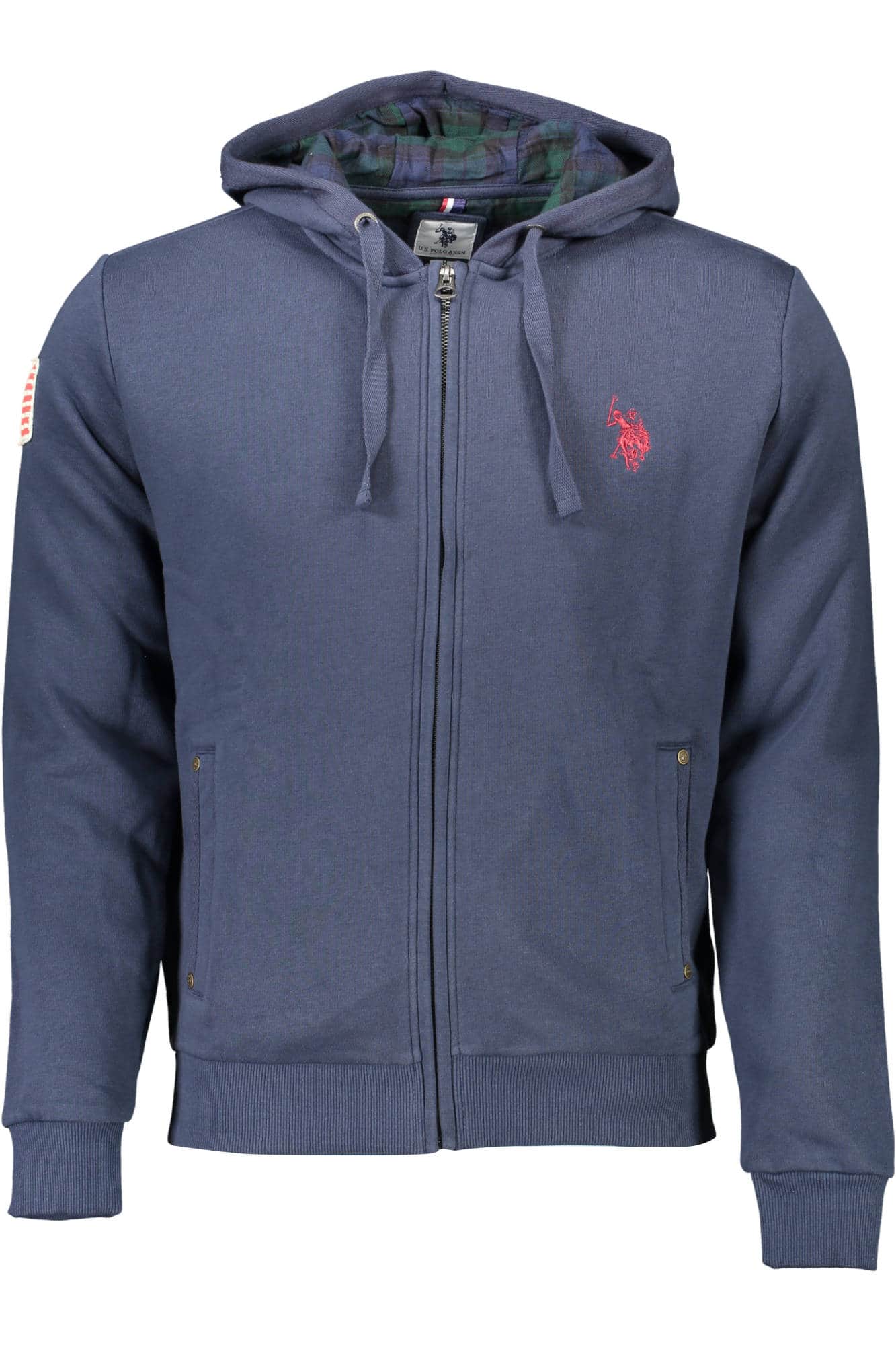 US Polo Assn. hombre azul con cremallera sudadera