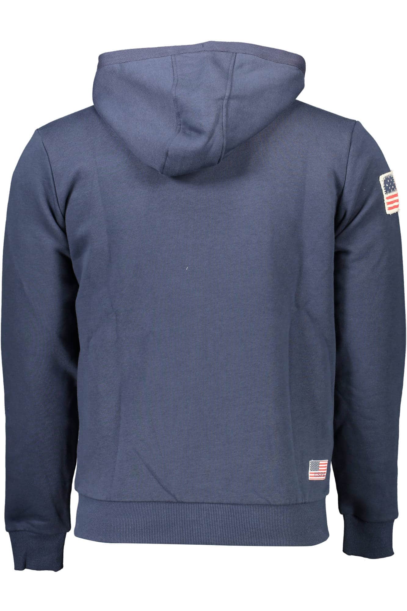 US Polo Assn. hombre azul con cremallera sudadera