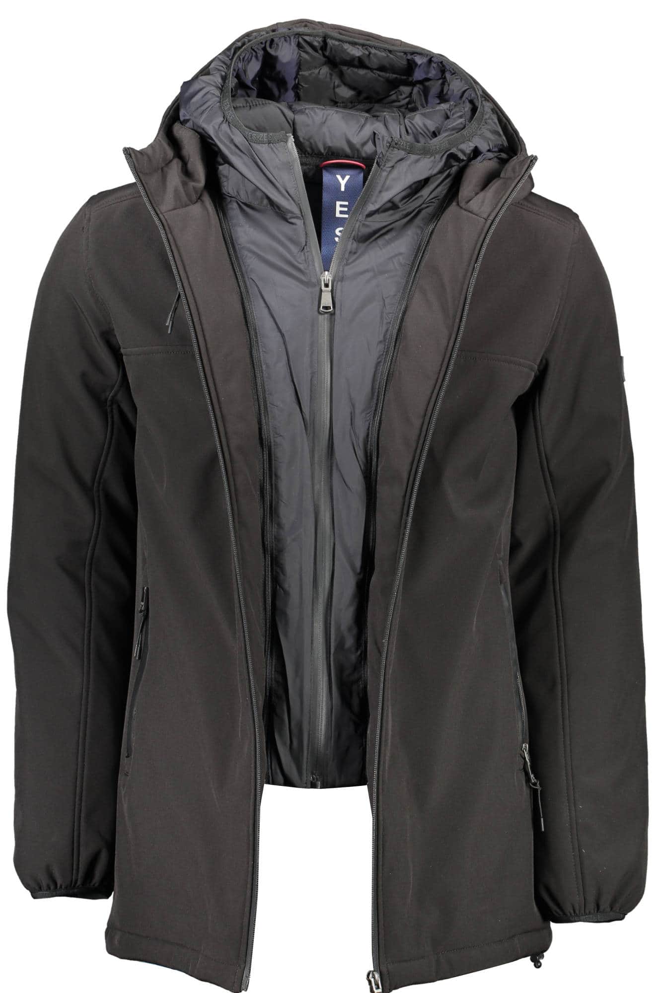 Yes Zee hombre negro chaqueta