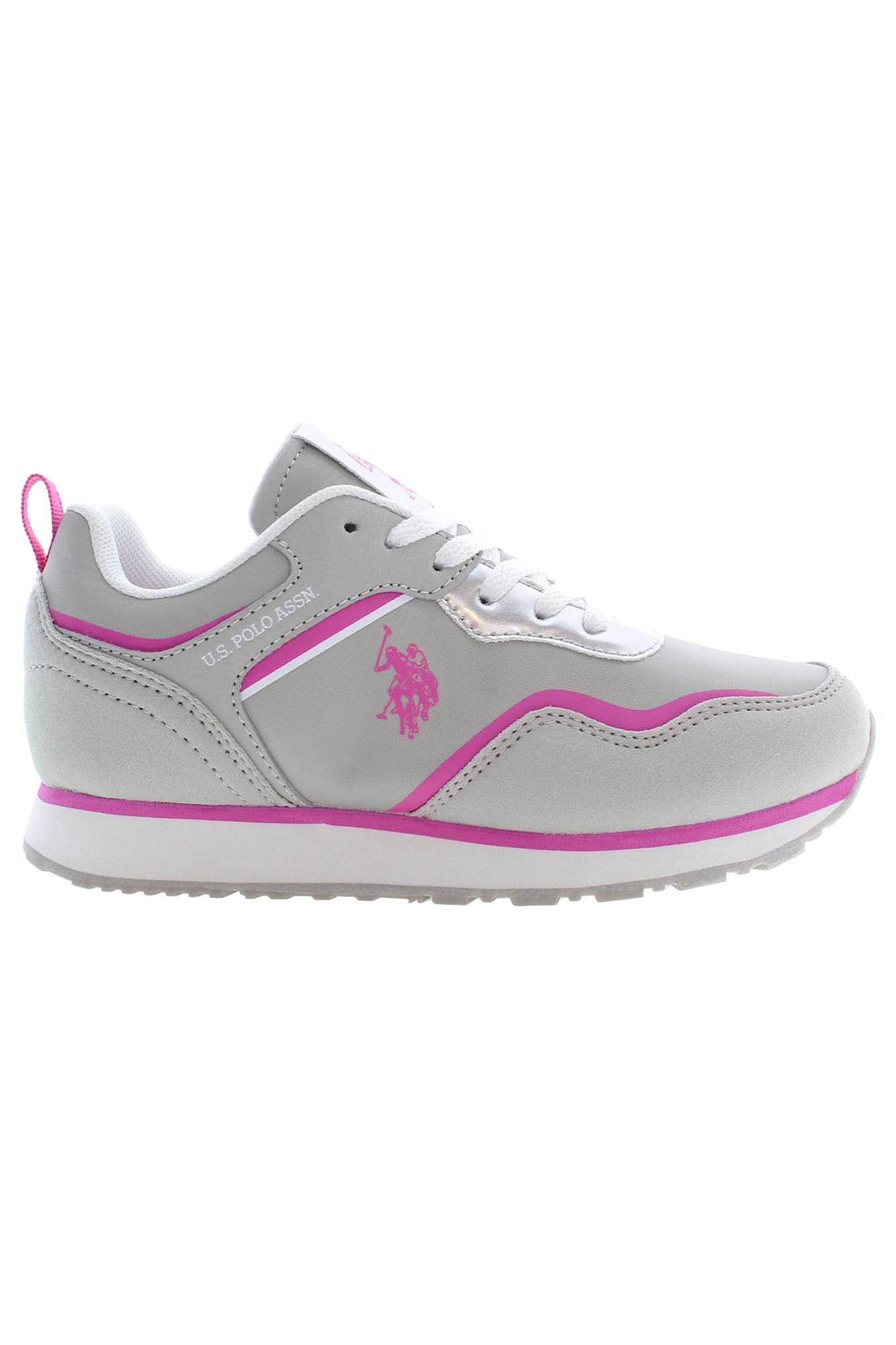 US Polo Assn. niñas gris zapatillas deportivas