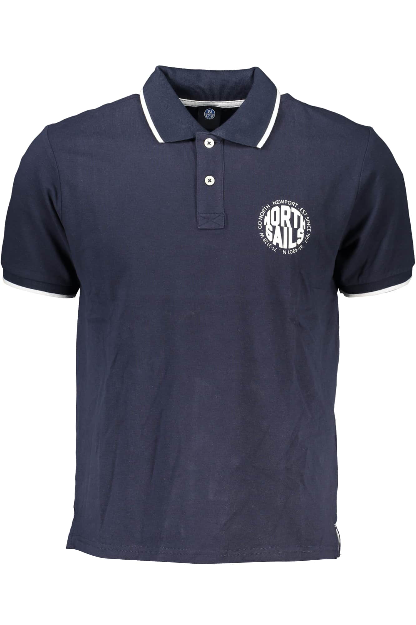 North Sails hombre manga corta polo azul