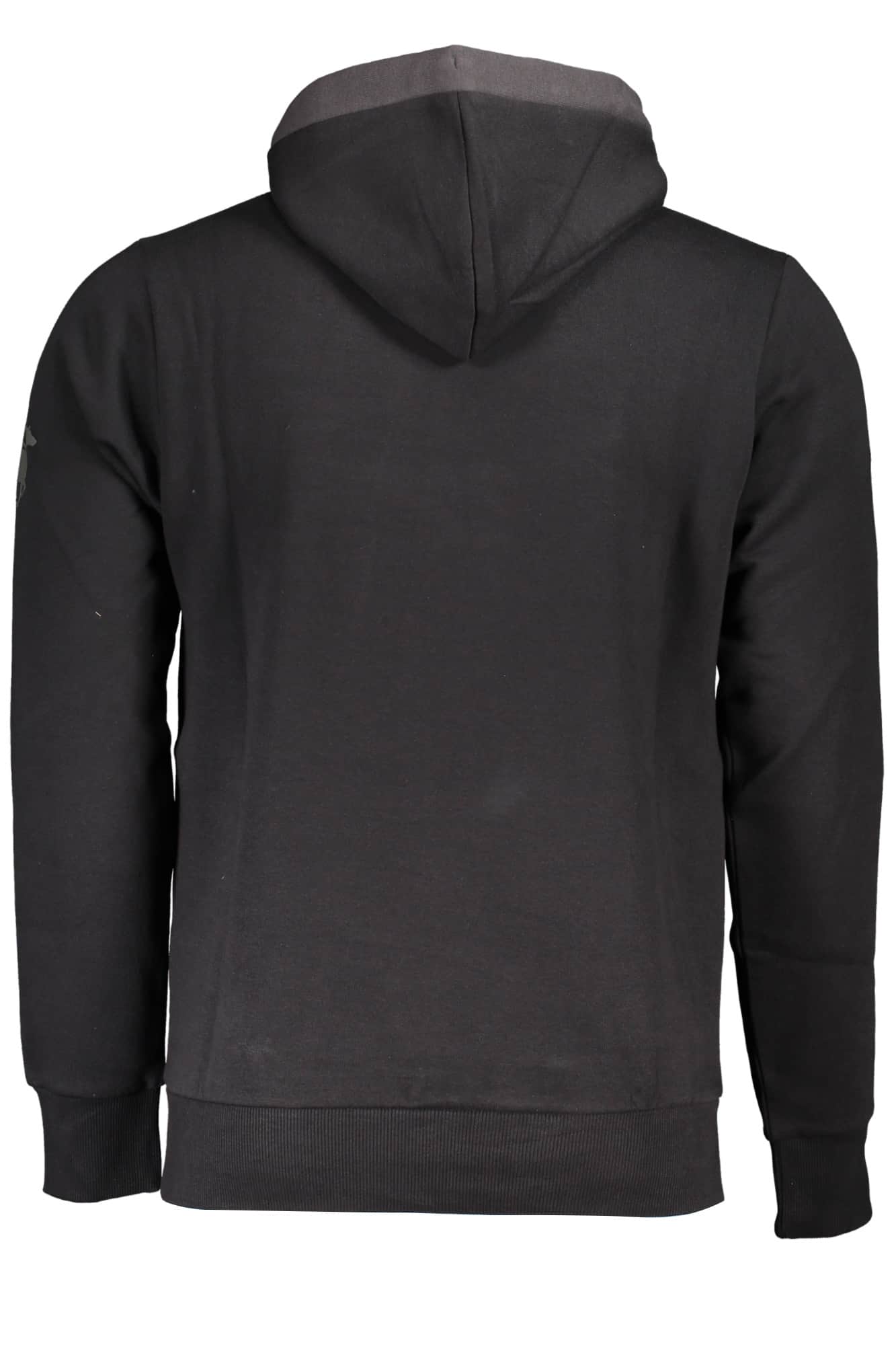 US Grand hombre negro con cremallera sudadera