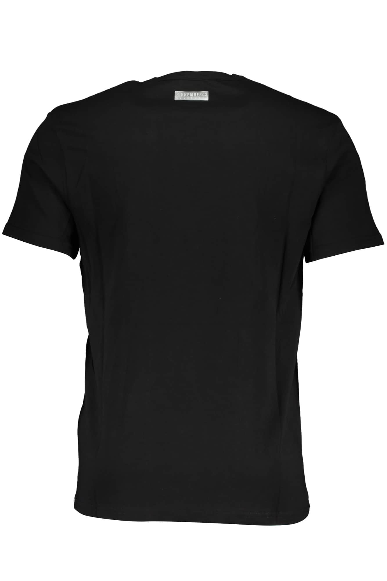 Bikkembergs hombre manga corta t-camisa negro