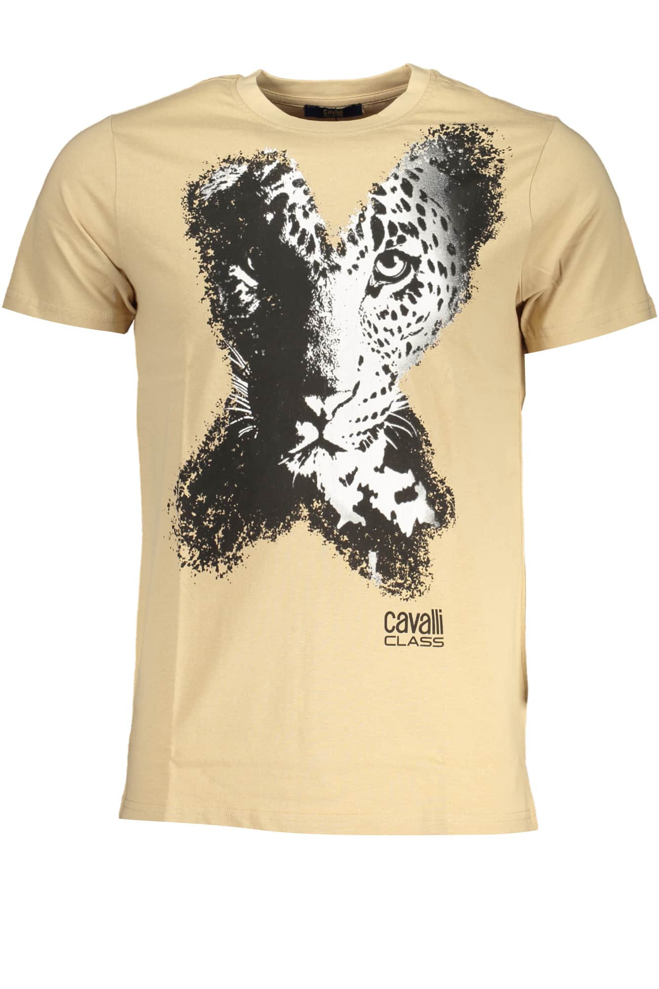 Cavalli Class hombre manga corta t-camisa beige