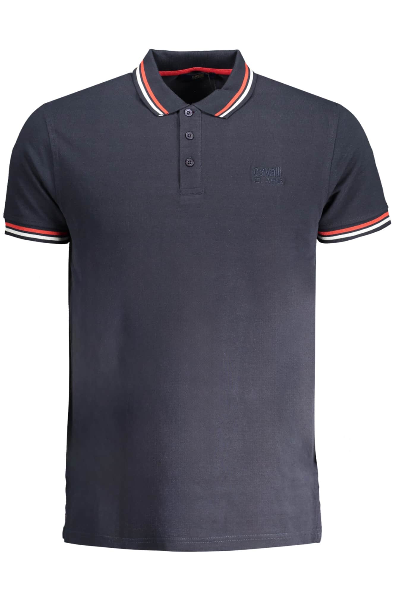 Cavalli Class hombre manga corta polo negro