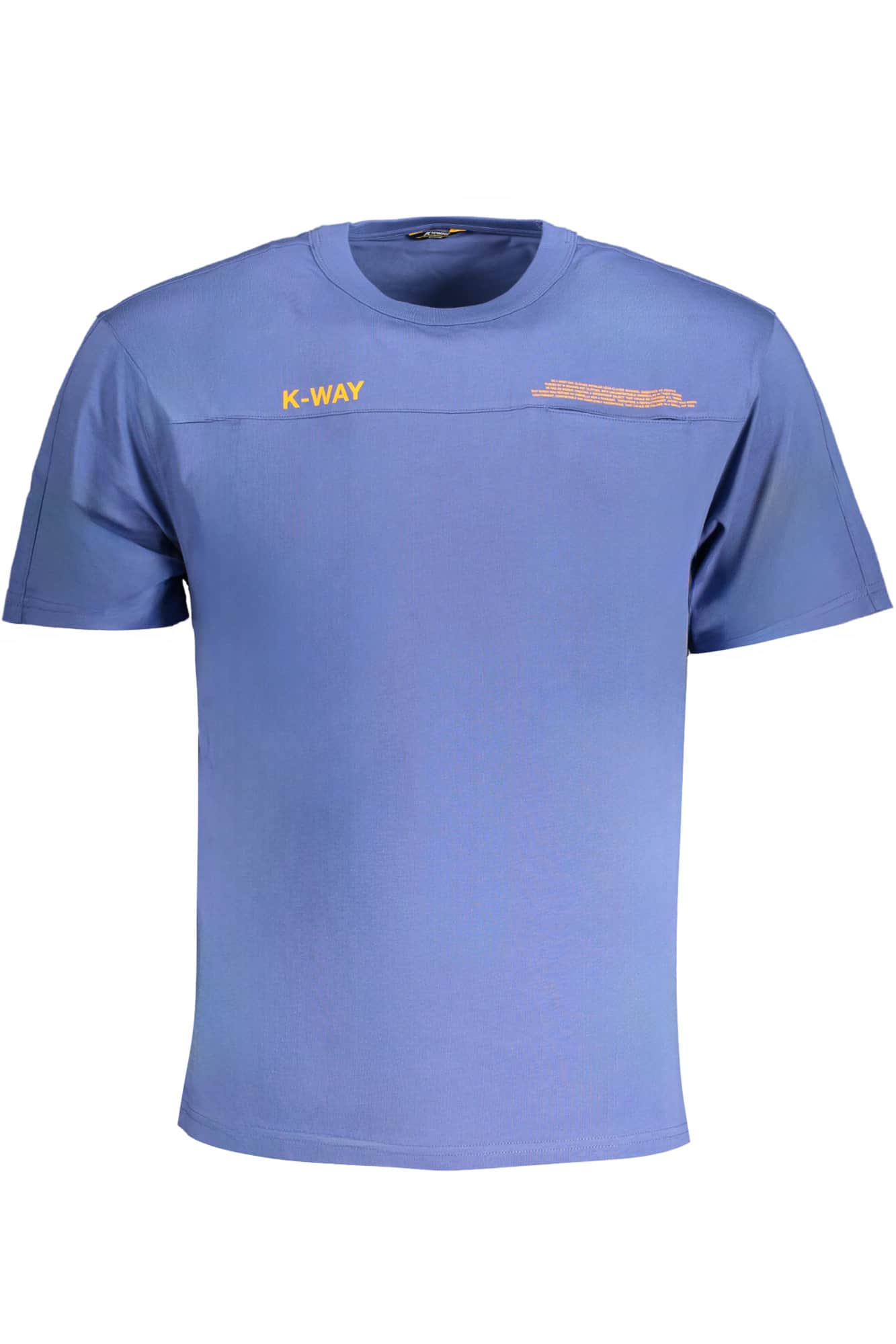 K-Way hombre manga corta t-camisa azul