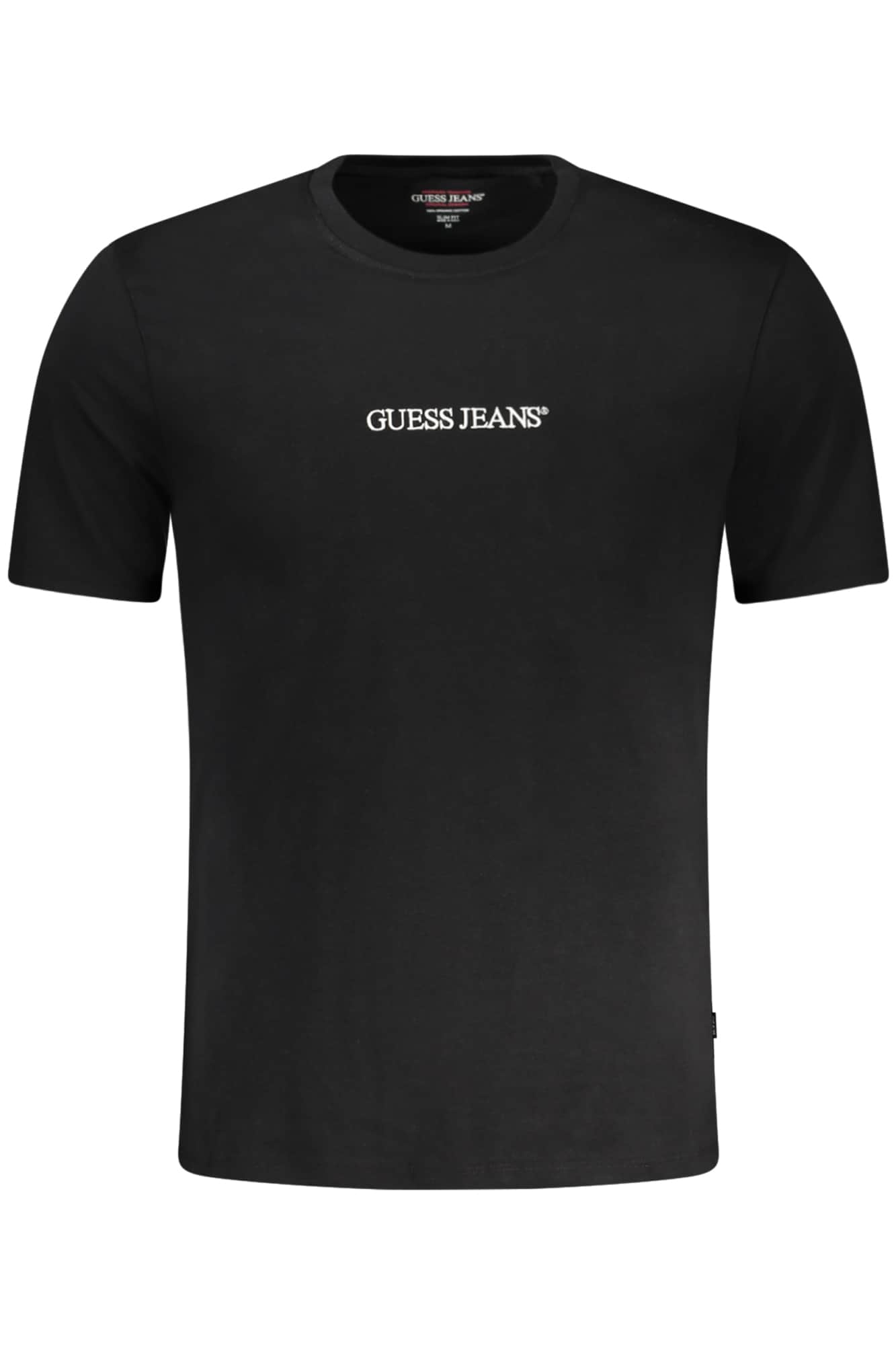Guess vaqueros manga corta t-camisa hombre negro