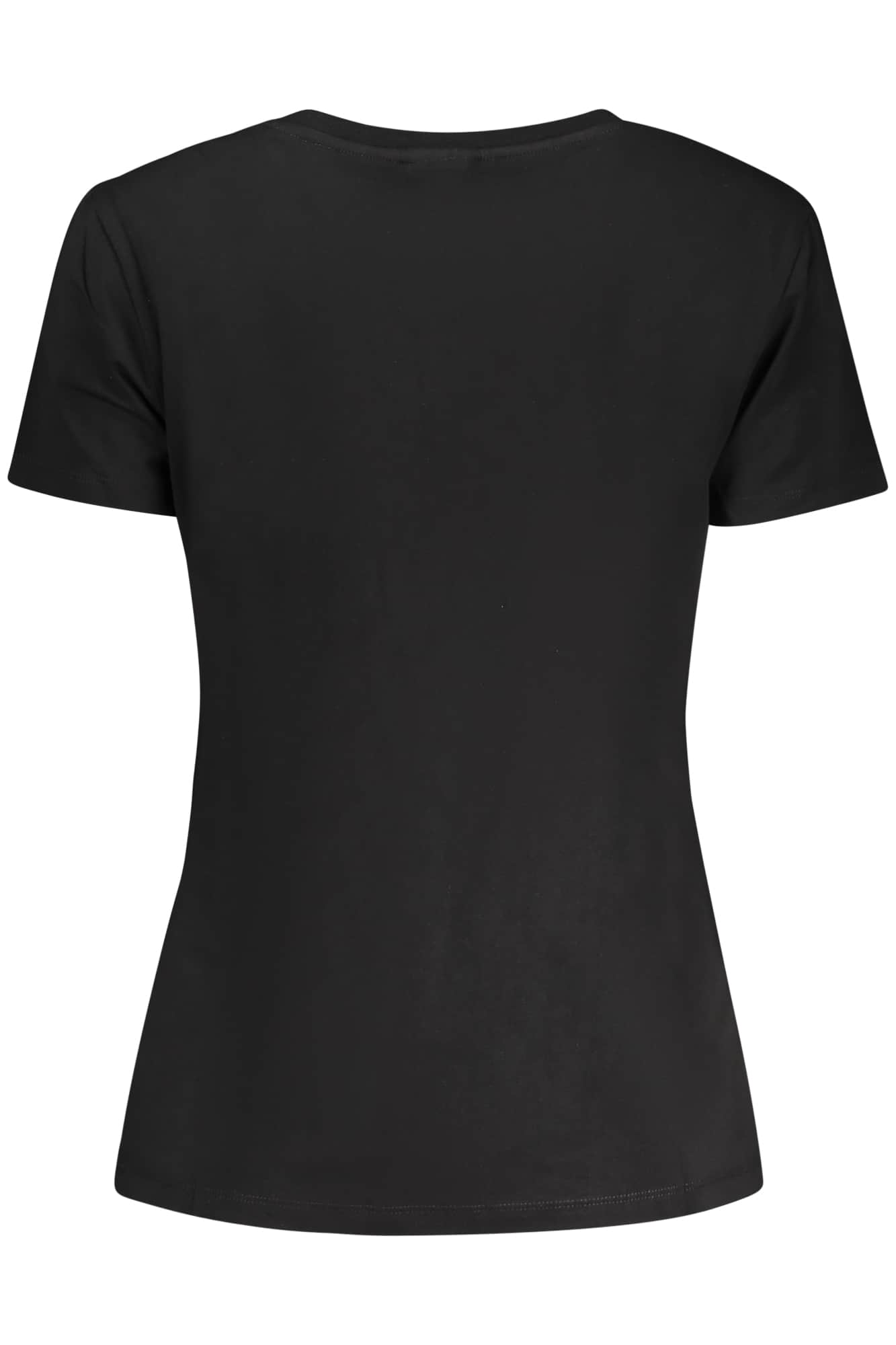 Guess vaqueros manga corta t-camisa mujer negro