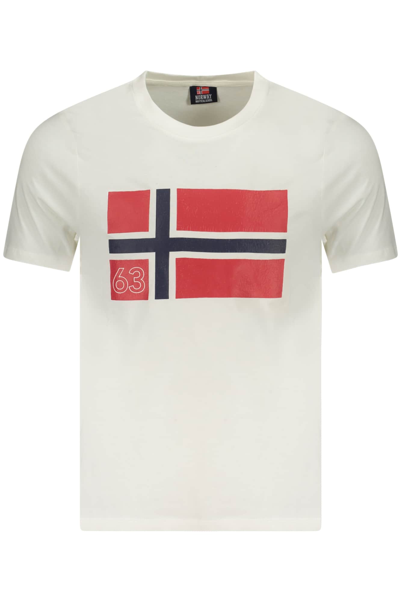 Norway 1963 hombre manga corta t-camisa azul