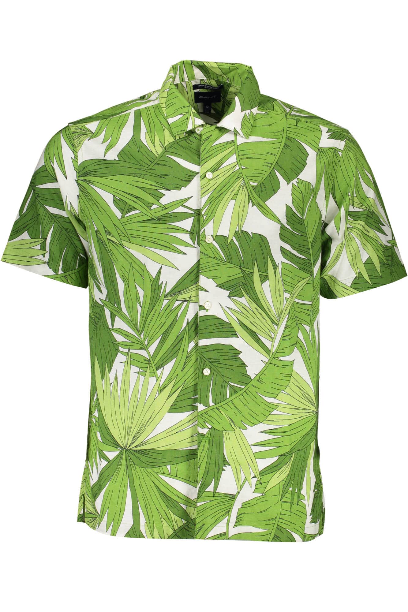 Gant manga corta camisa hombre verde