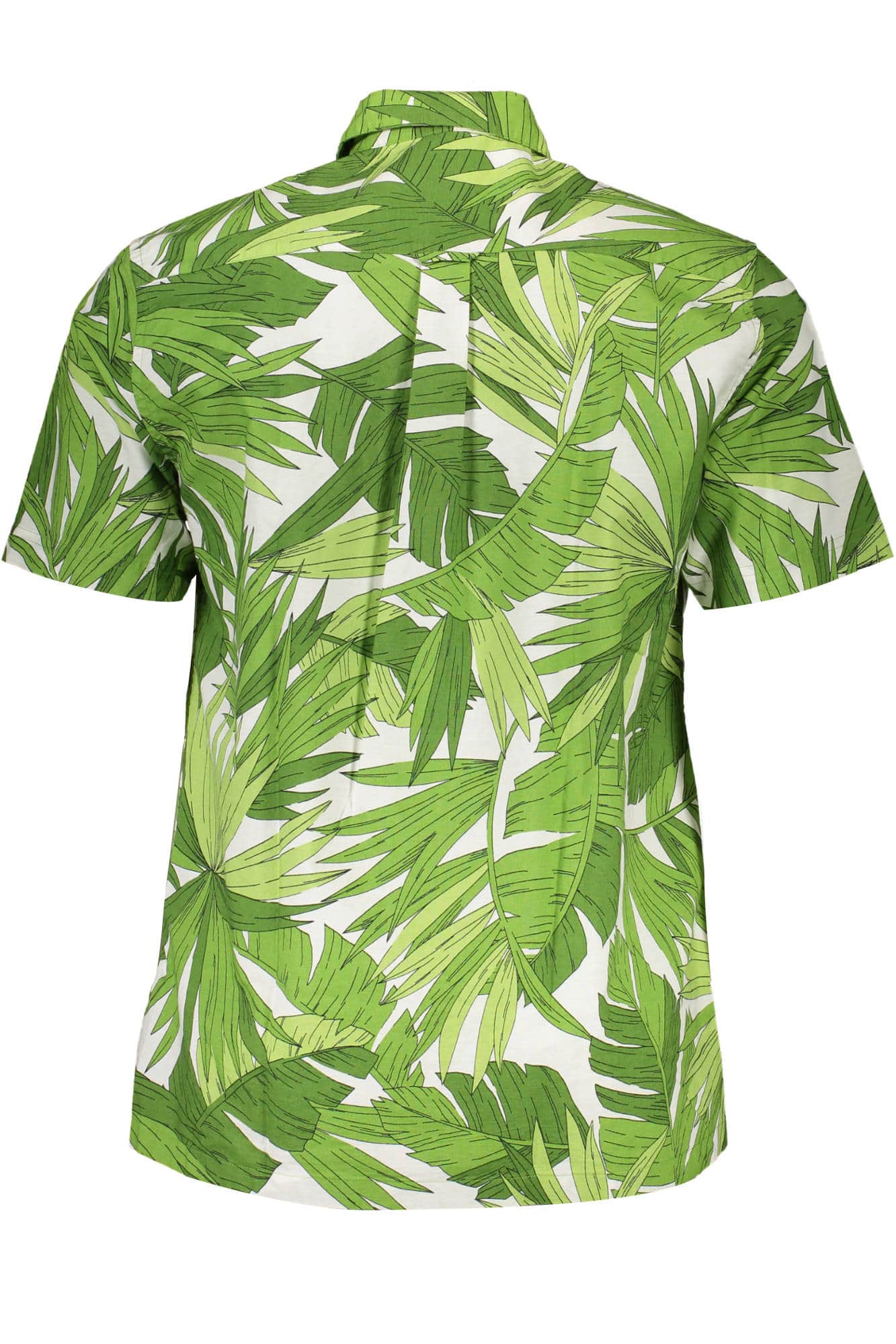 Gant manga corta camisa hombre verde