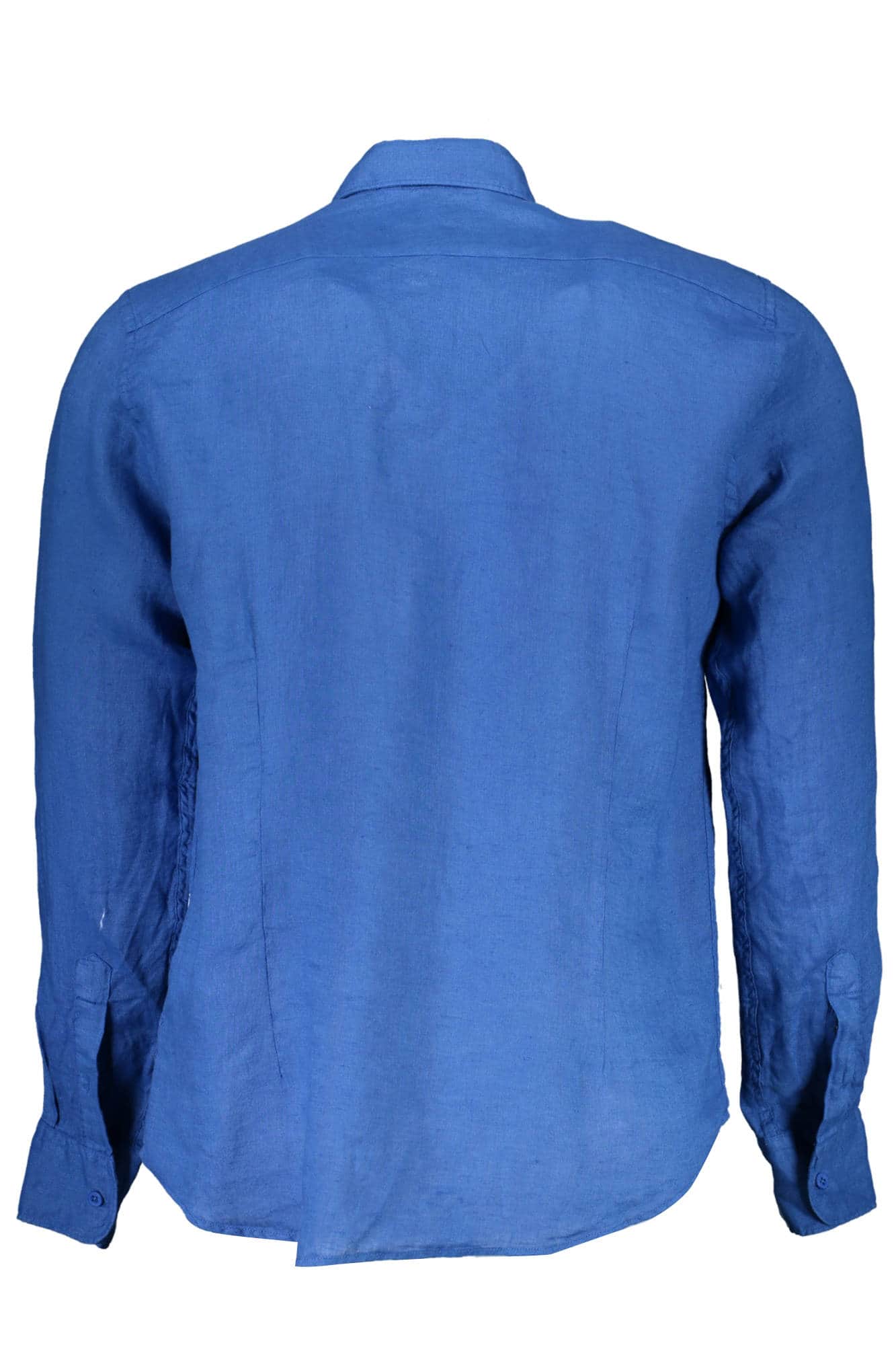 La Martina manga larga camisa hombre azul