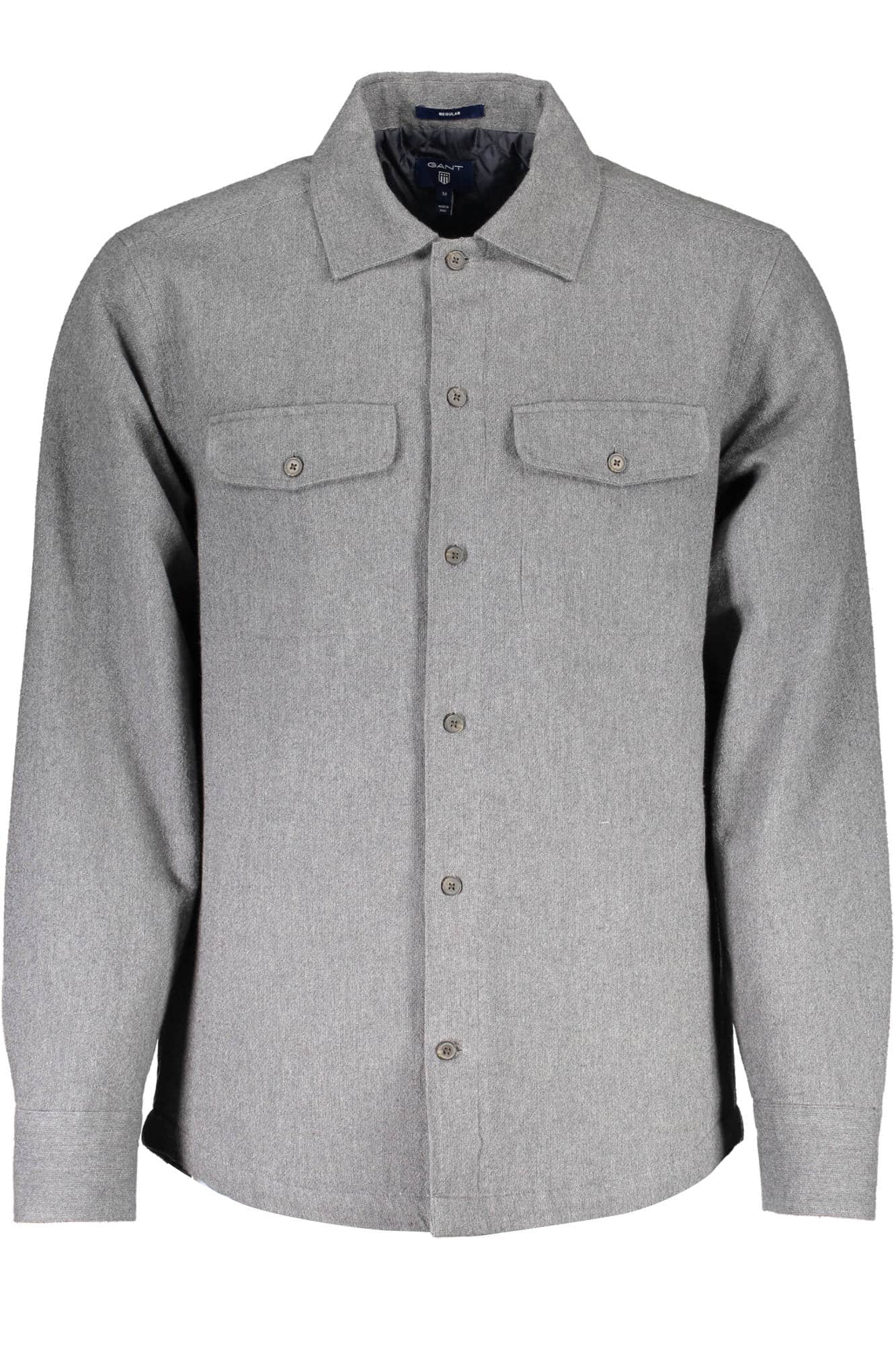 Gant manga larga camisa hombre gris