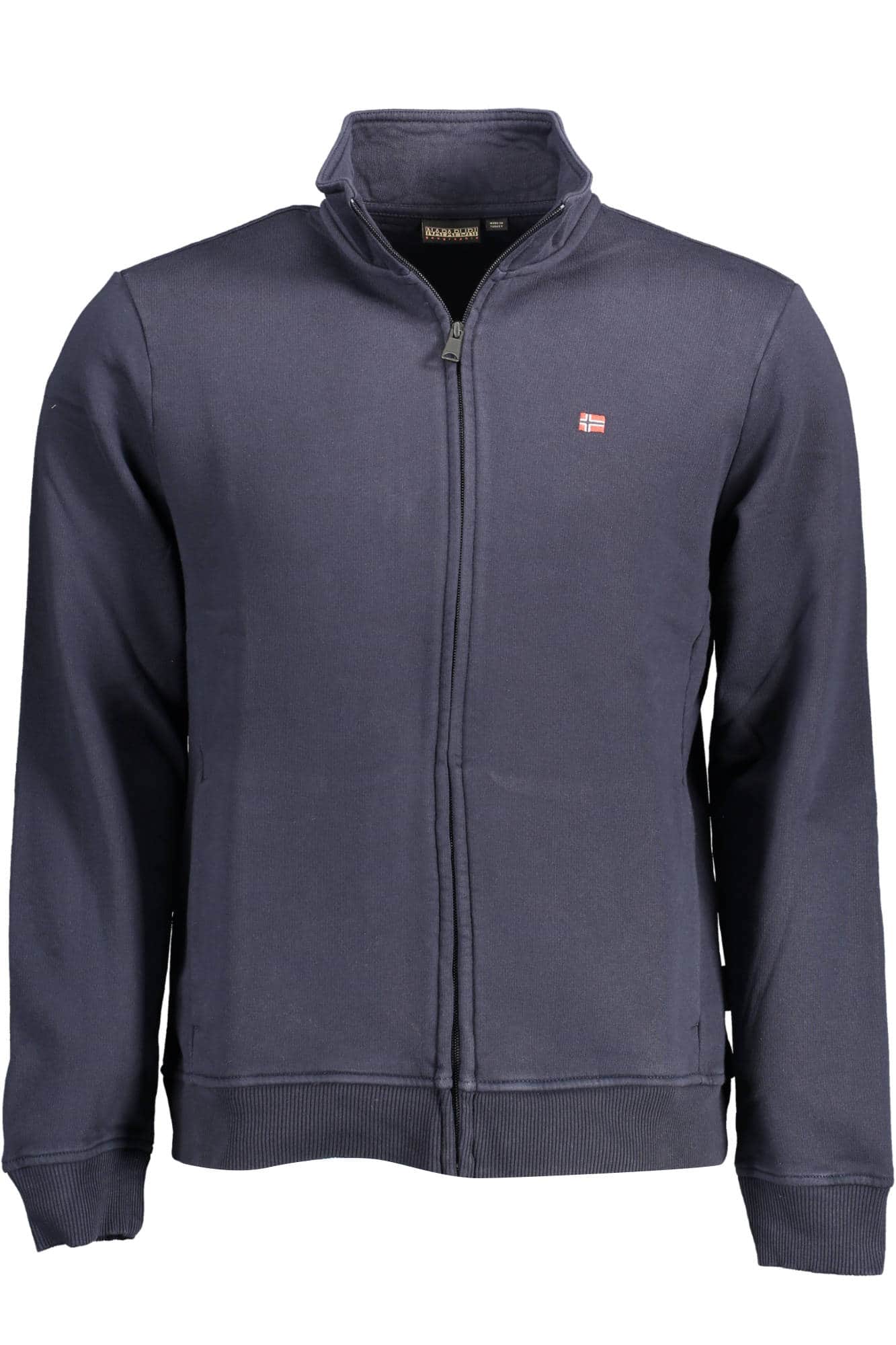 Napapijri hombre con cremallera sudadera azul
