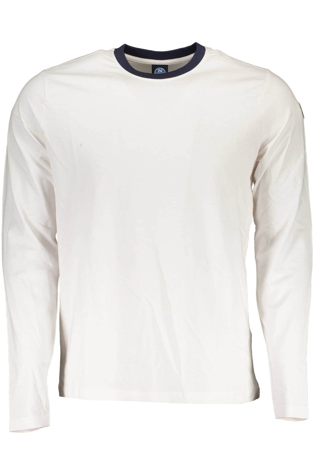 North Sails manga larga t-camisa hombre blanco
