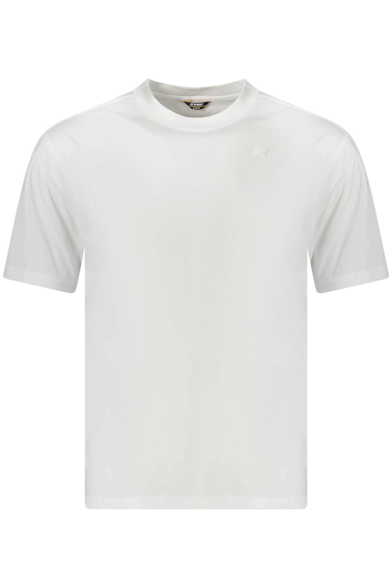 K-Way manga corta t-camisa hombre blanco
