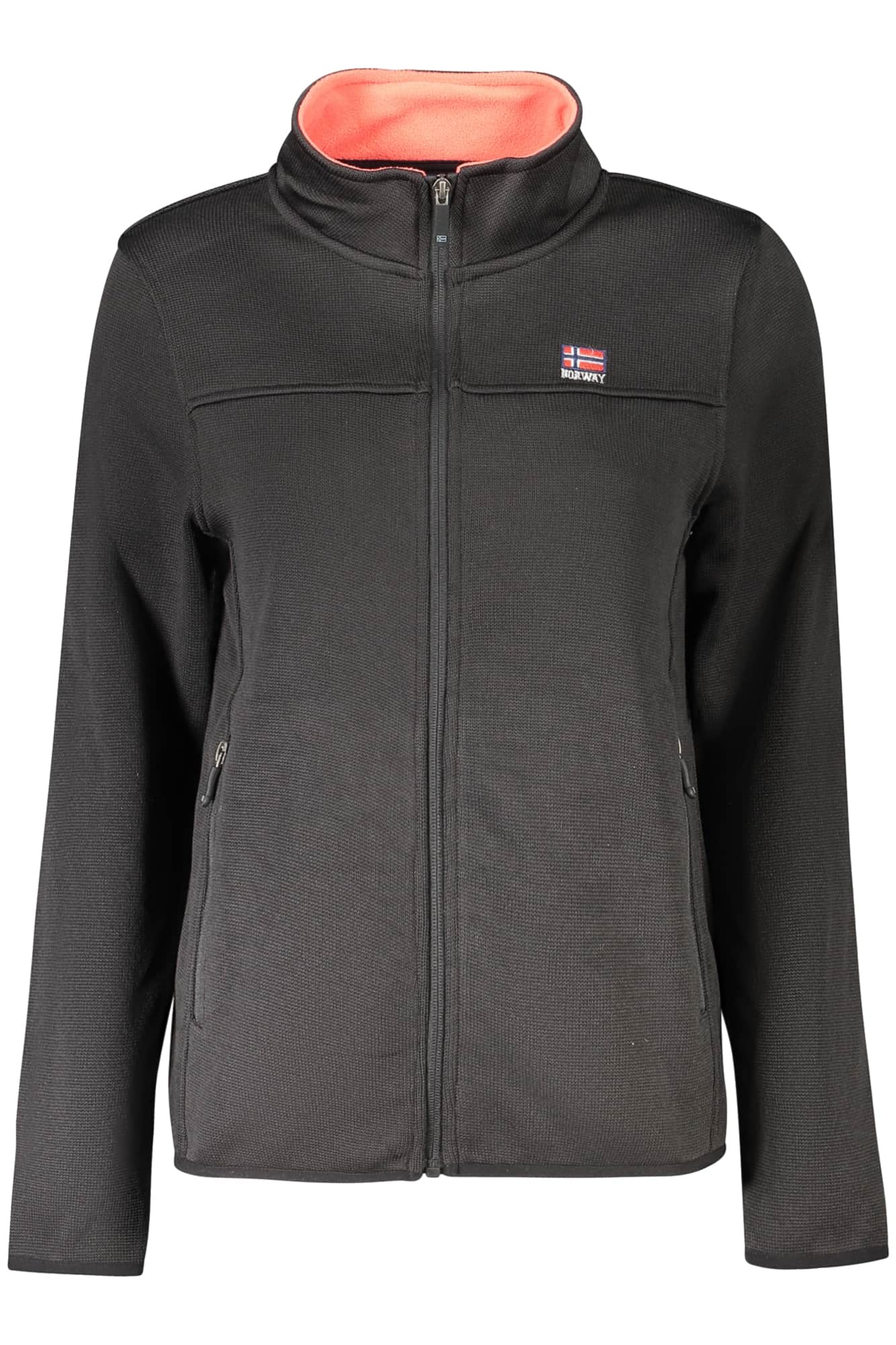 Norway 1963 mujer negro con cremallera sudadera