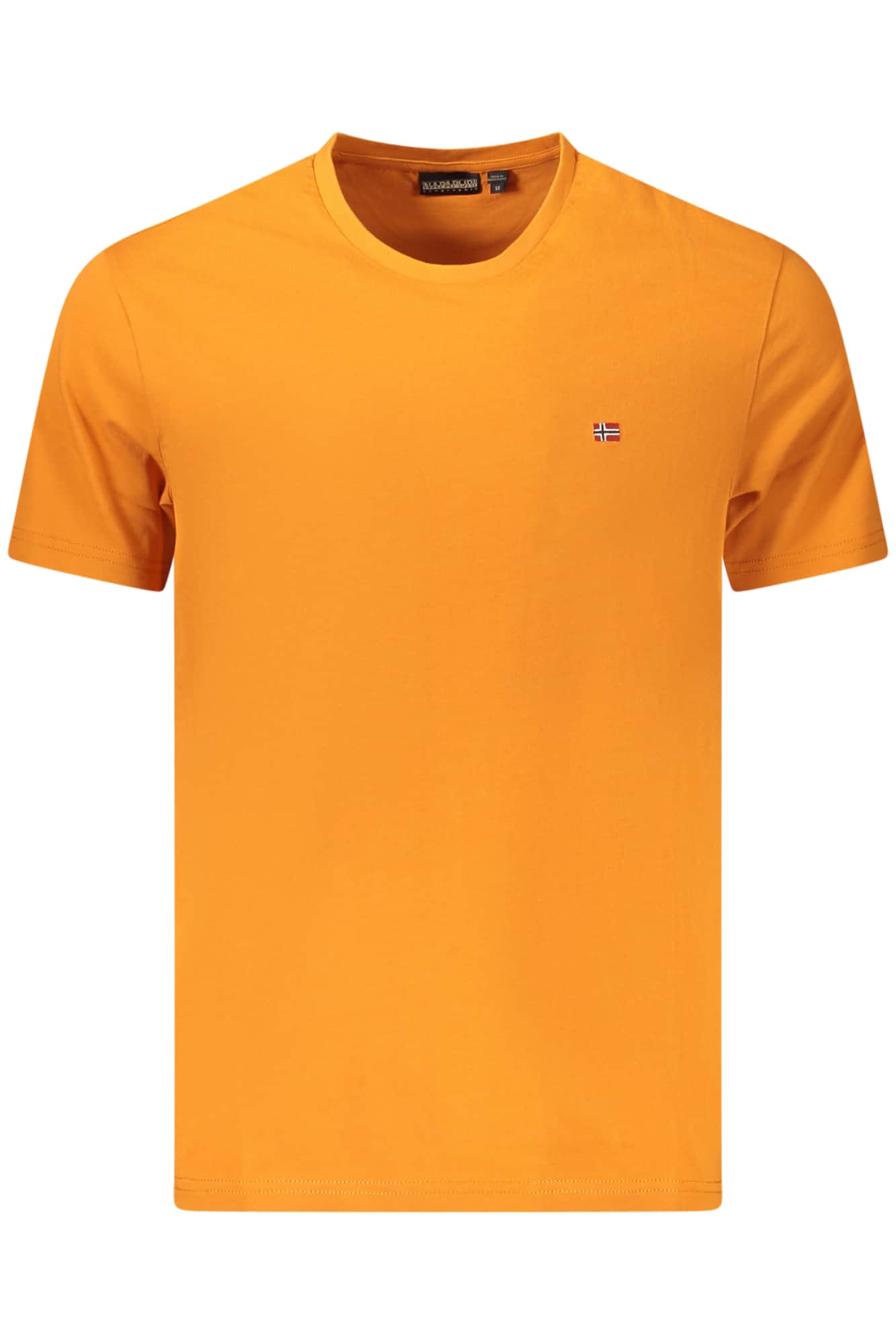 Napapijri hombre manga corta t-camisa naranja