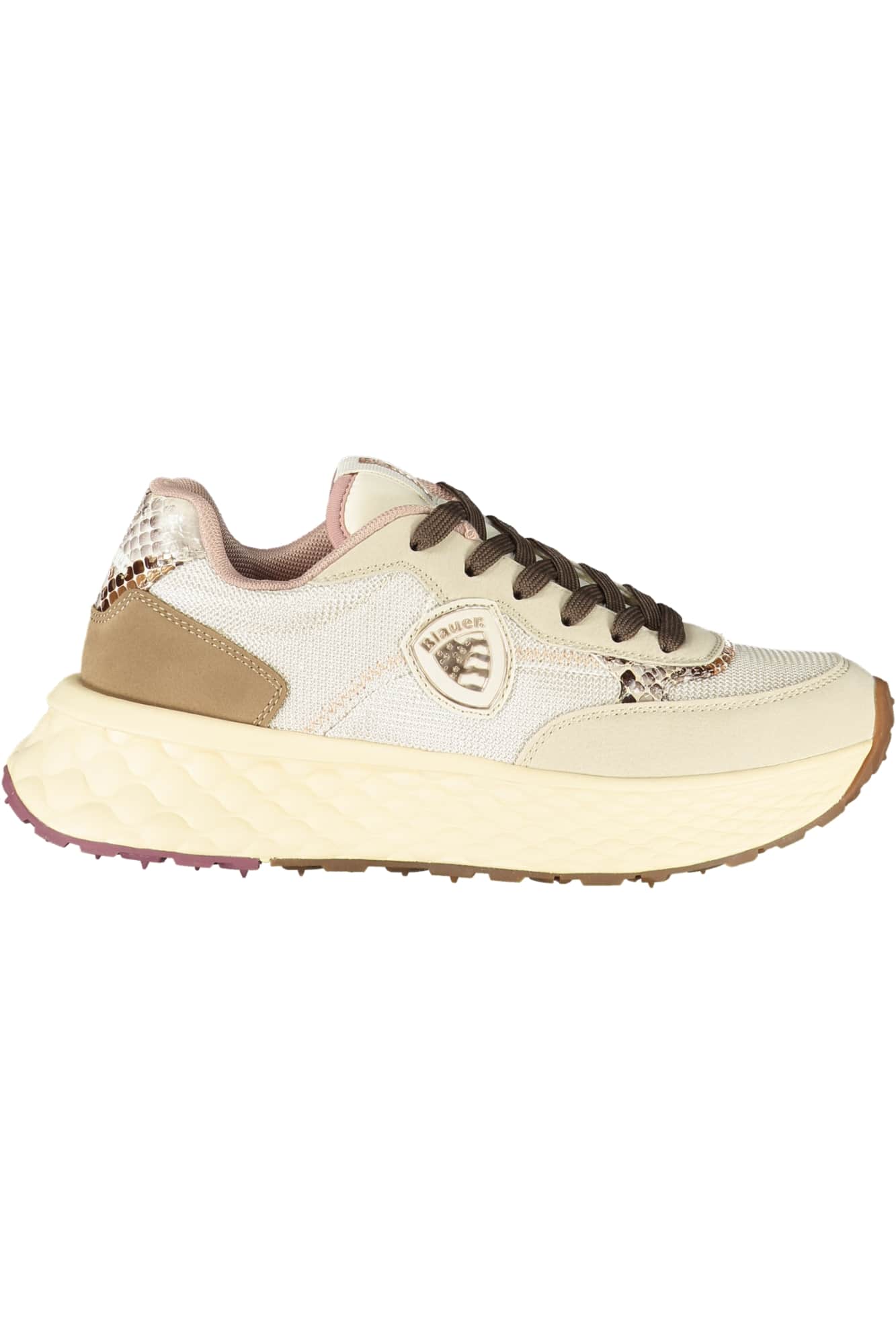 Blauer mujer beige zapatillas deportivas