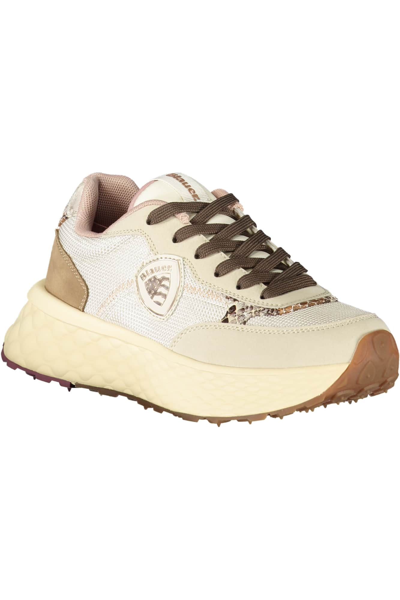 Blauer mujer beige zapatillas deportivas