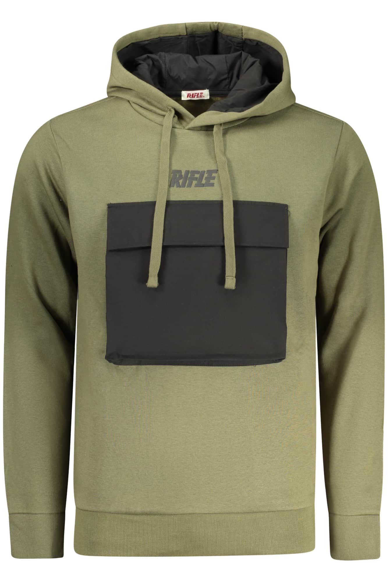 Rifle hombre con cremallera sudadera marrón