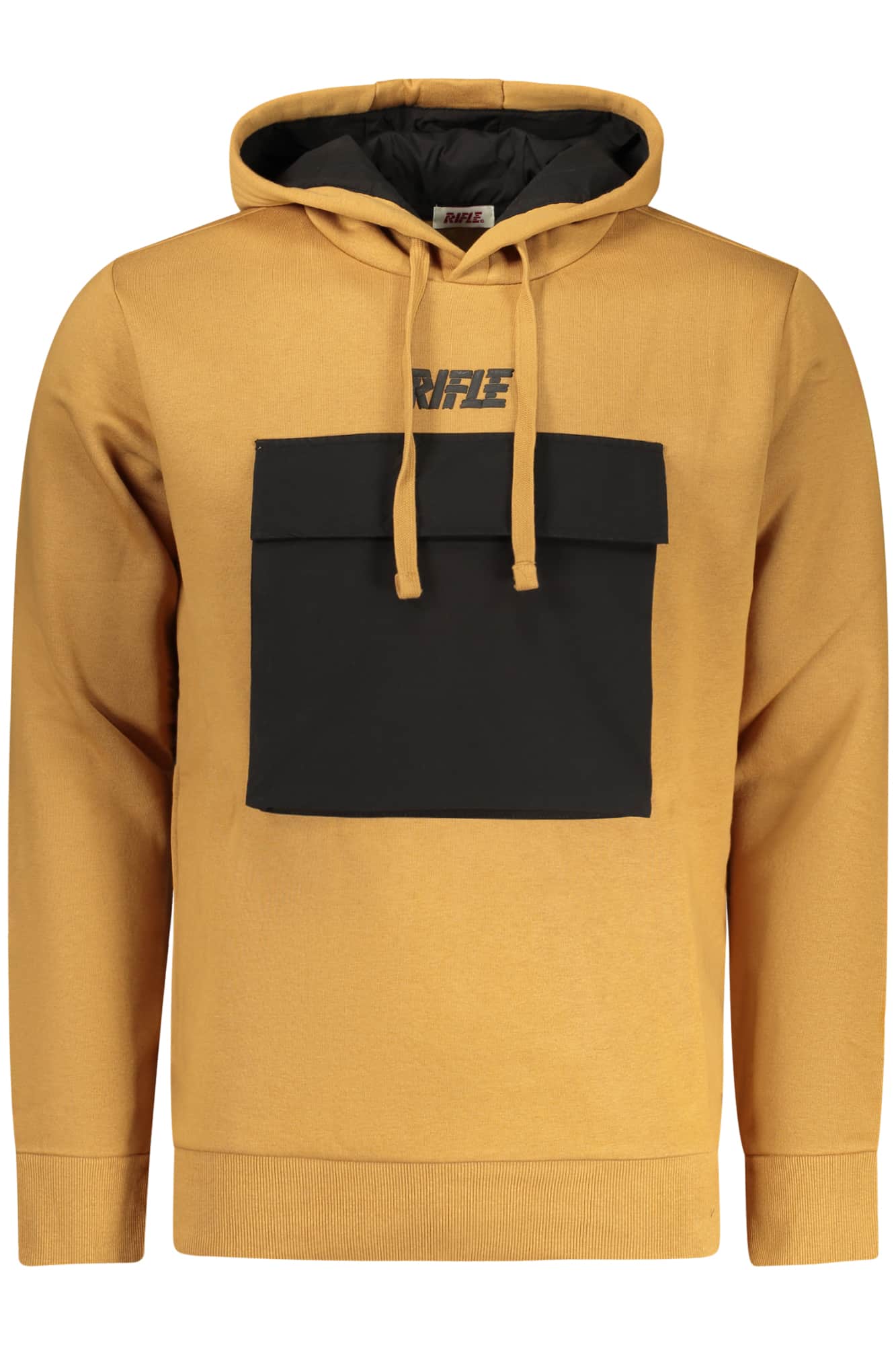 Rifle hombre con cremallera sudadera marrón