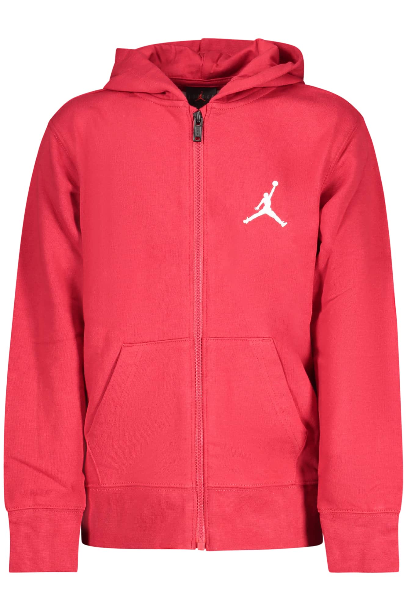 Jordan rojo con cremallera sudadera para niños