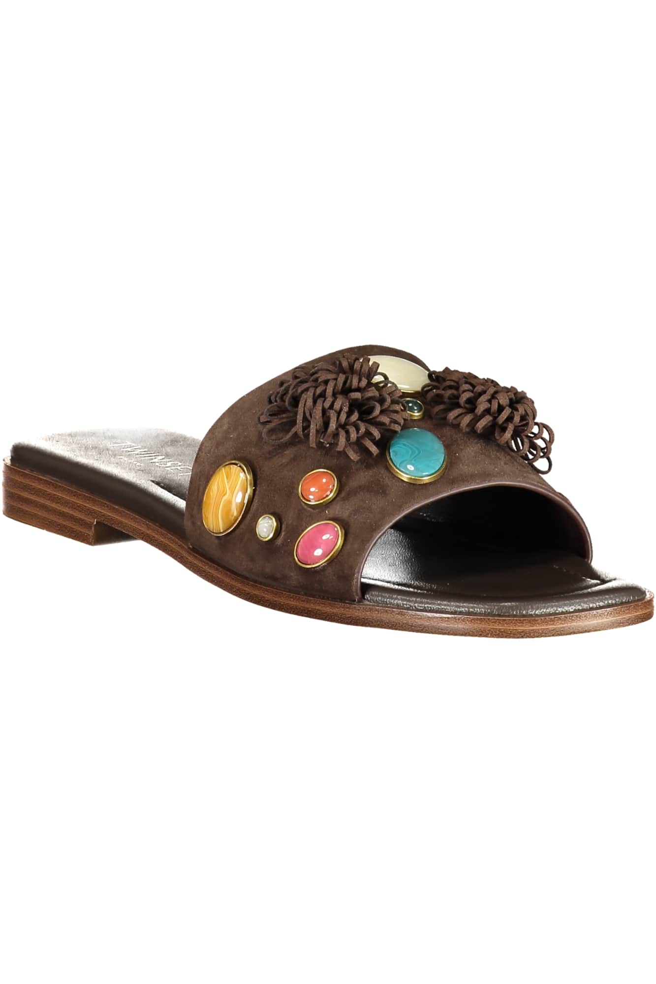 Twinset mujer marrón zapatillas de casa