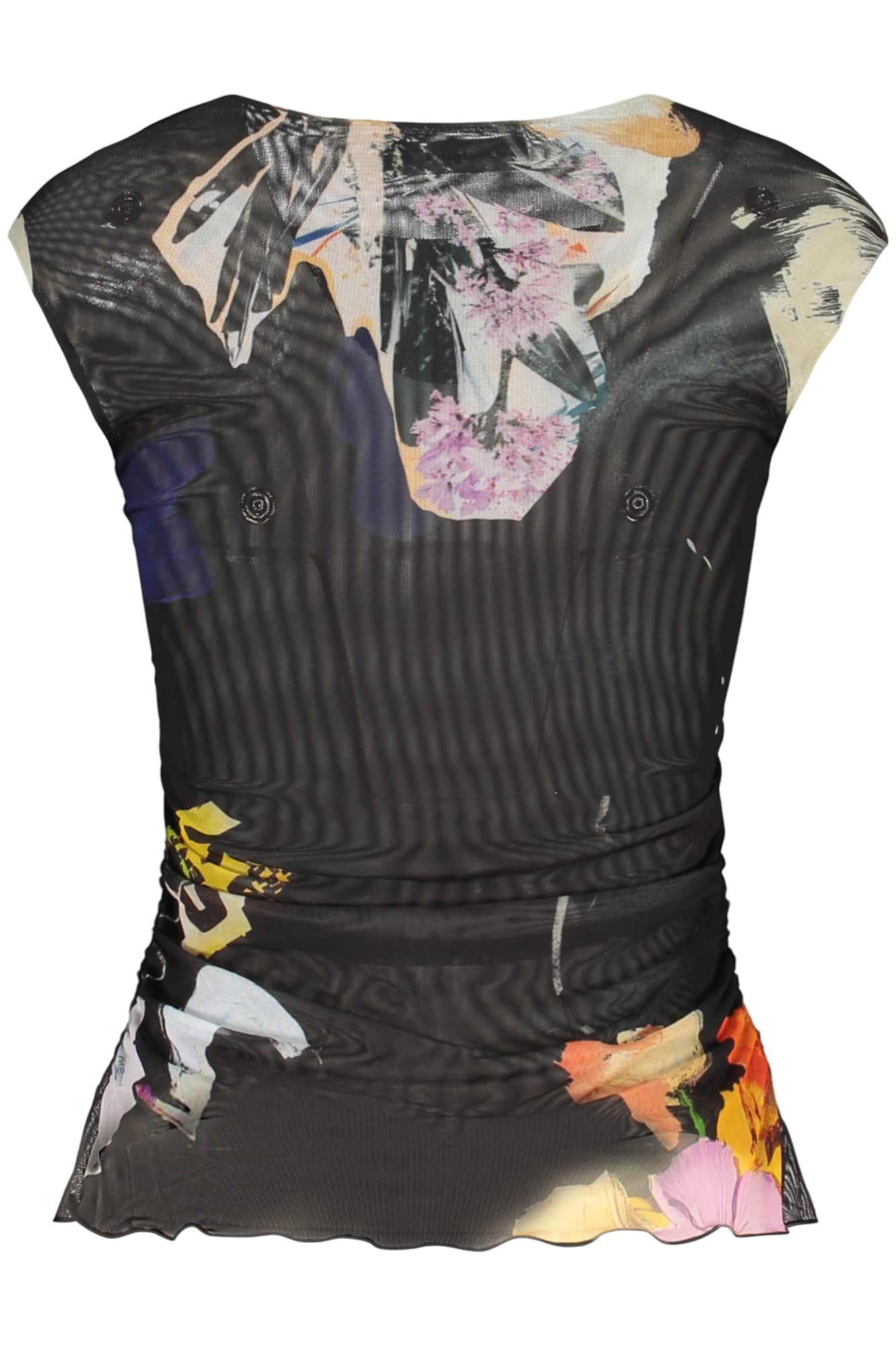 Desigual mujer negro camiseta de tirantes
