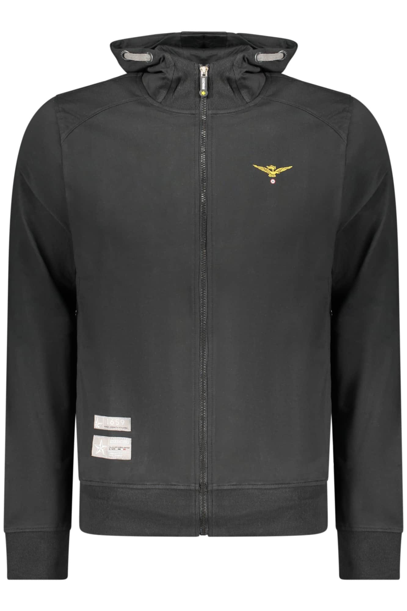 Military academy hombre azul con cremallera sudadera