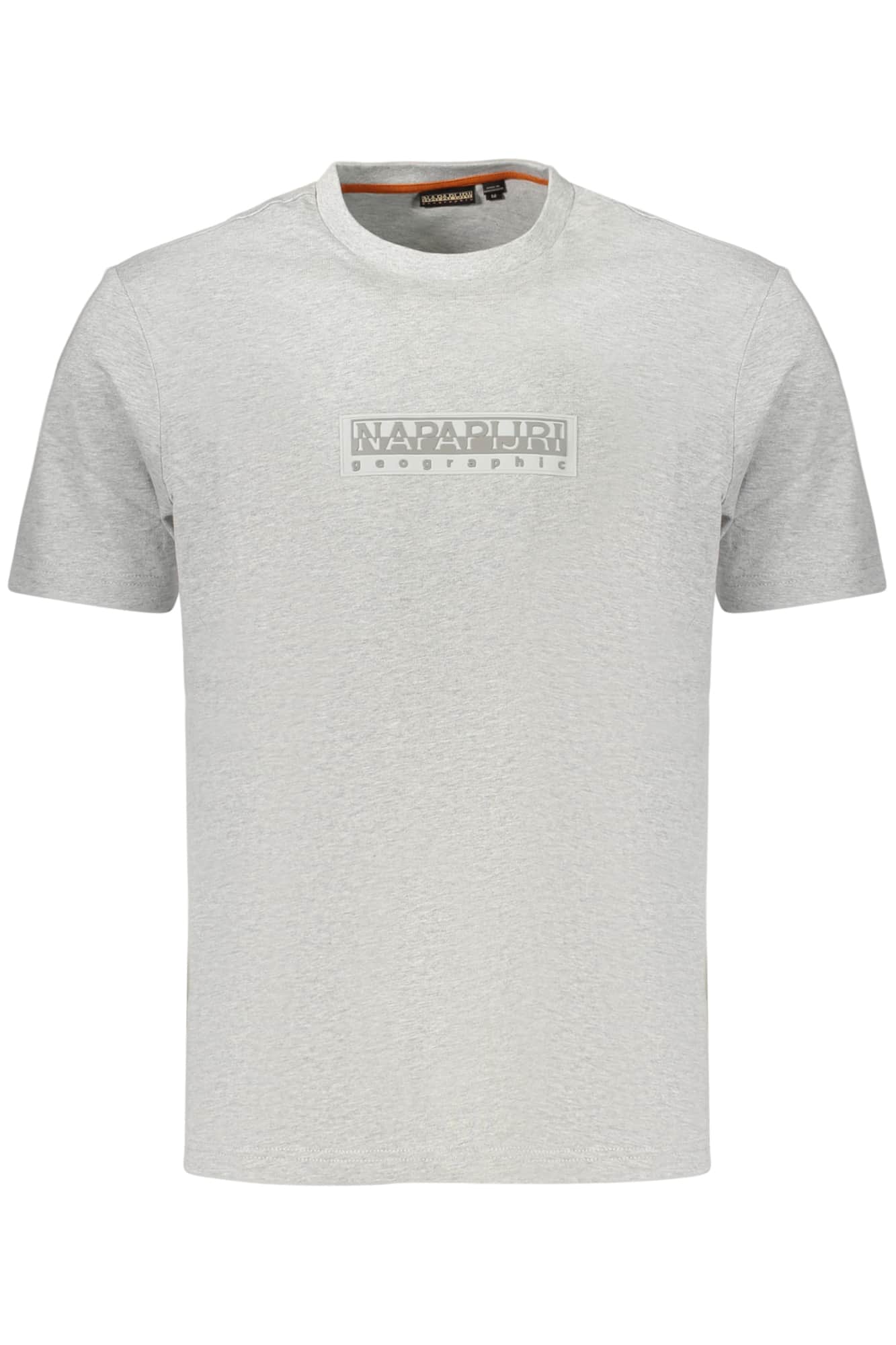 Napapijri hombre manga corta t-camisa gris