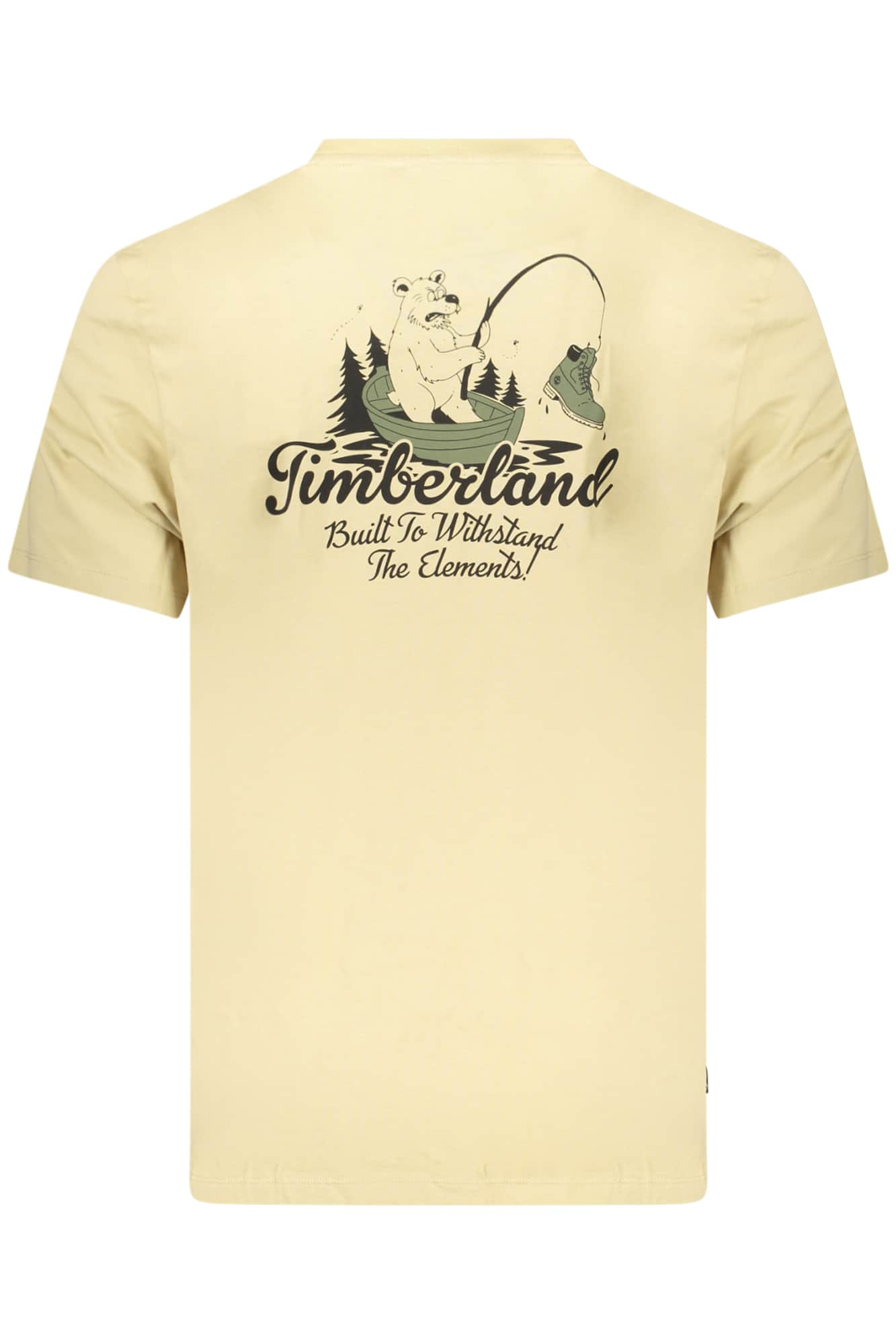Timberland hombre manga corta t-camisa beige