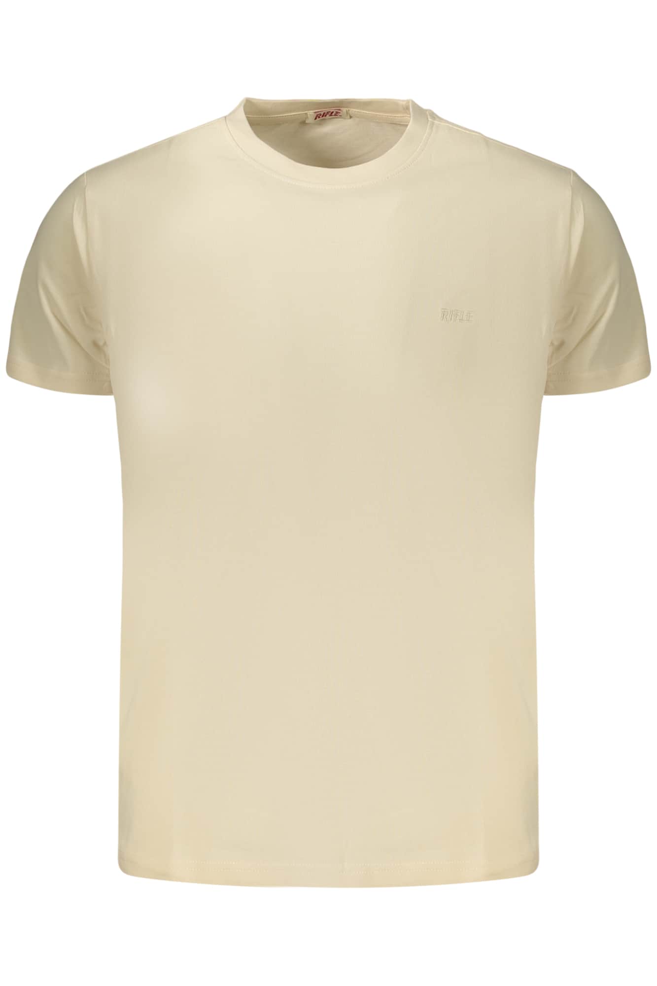 Rifle manga corta t-camisa hombre naranja