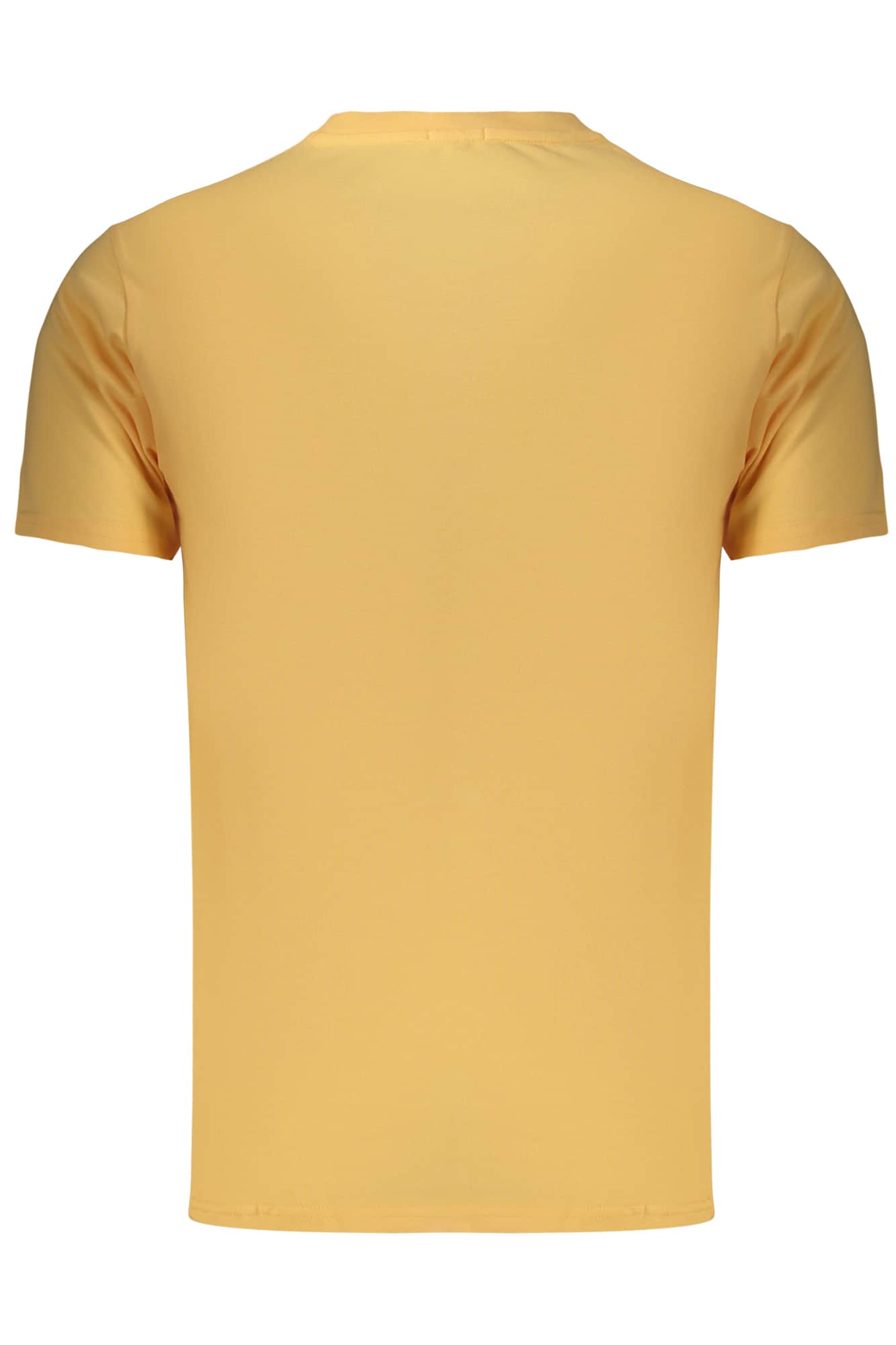 Rifle manga corta t-camisa hombre naranja