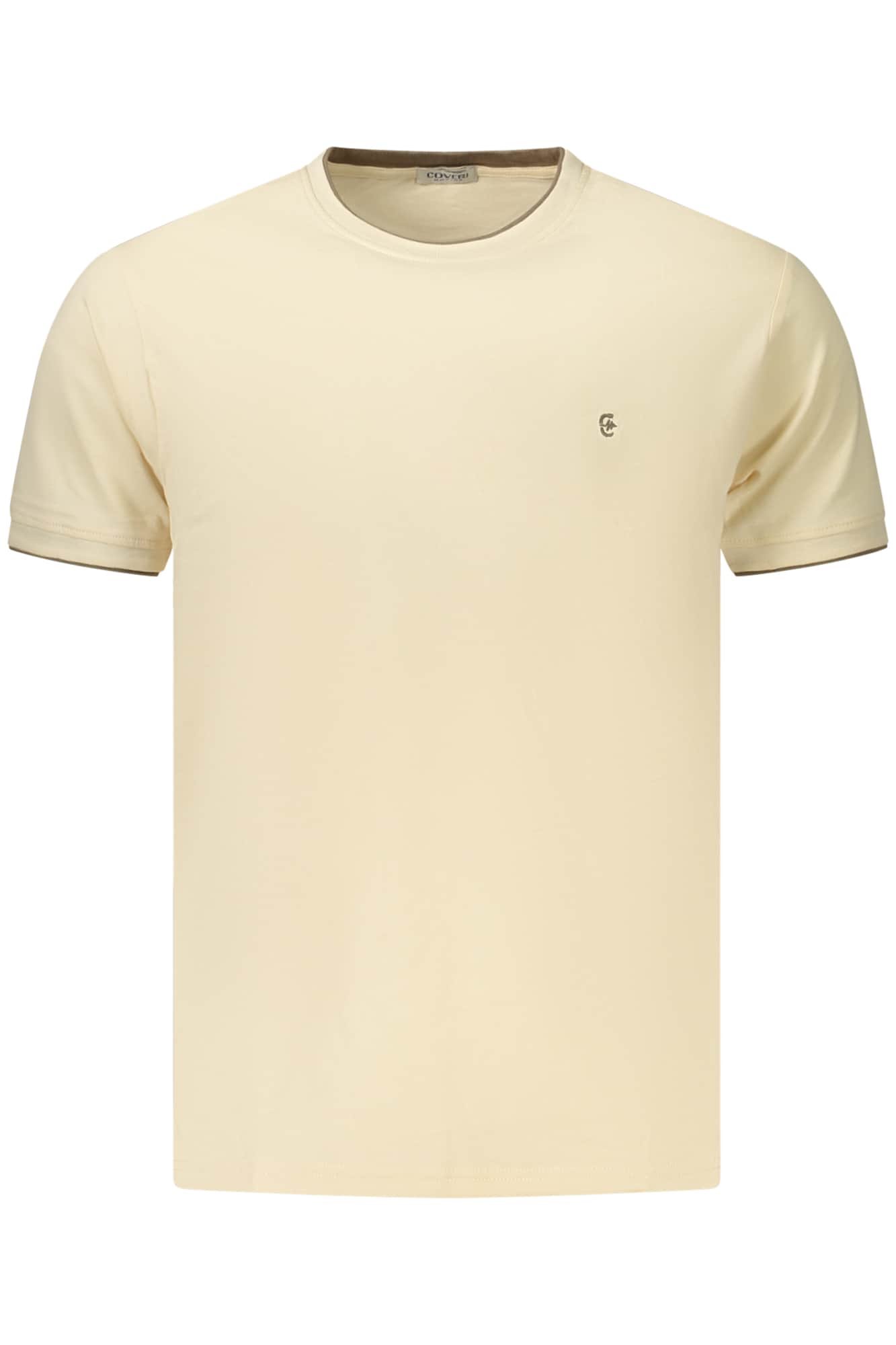 Coveri Moving hombre manga corta t-camisa, beige