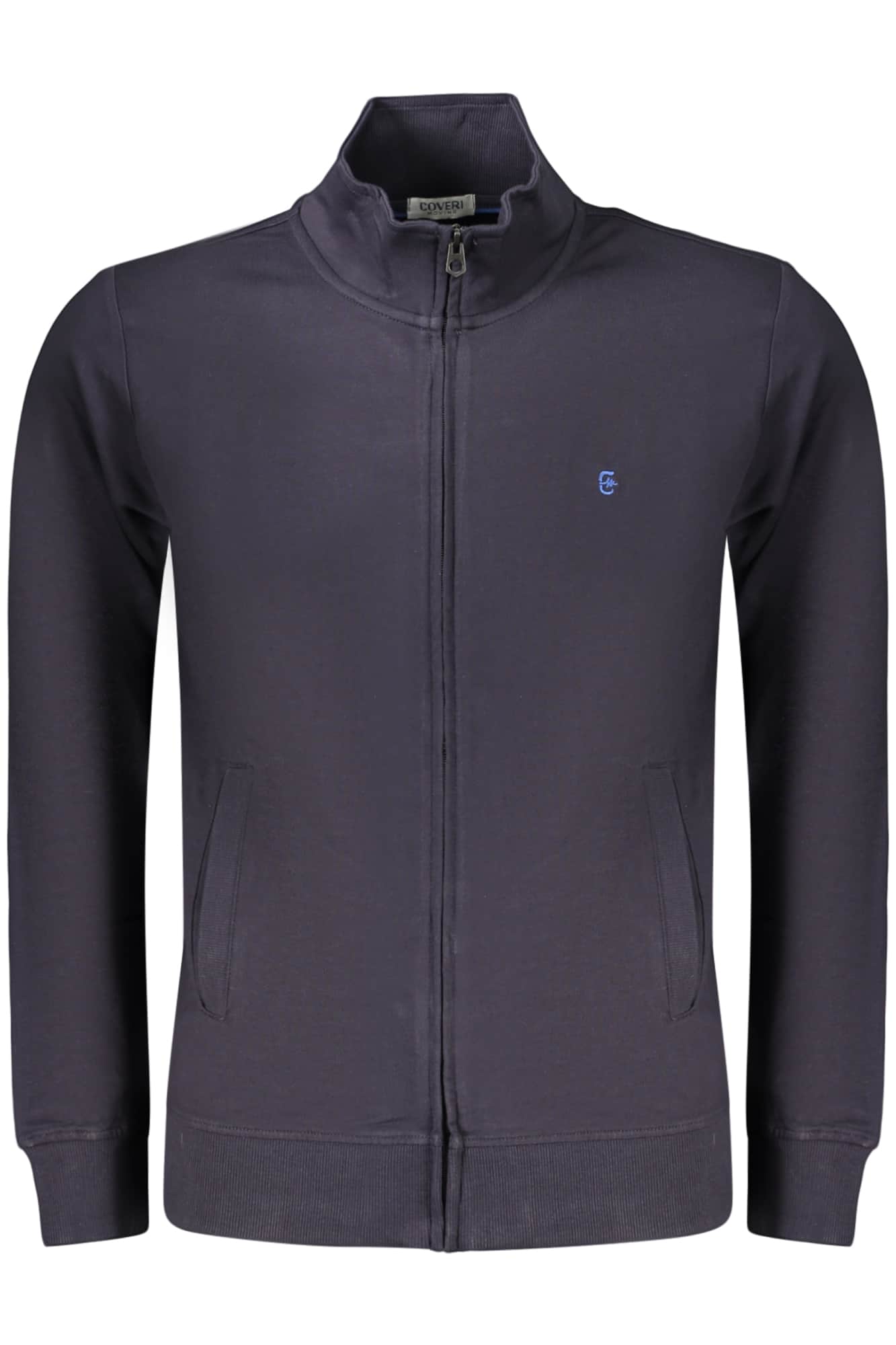 Coveri Moving hombre azul con cremallera sudadera
