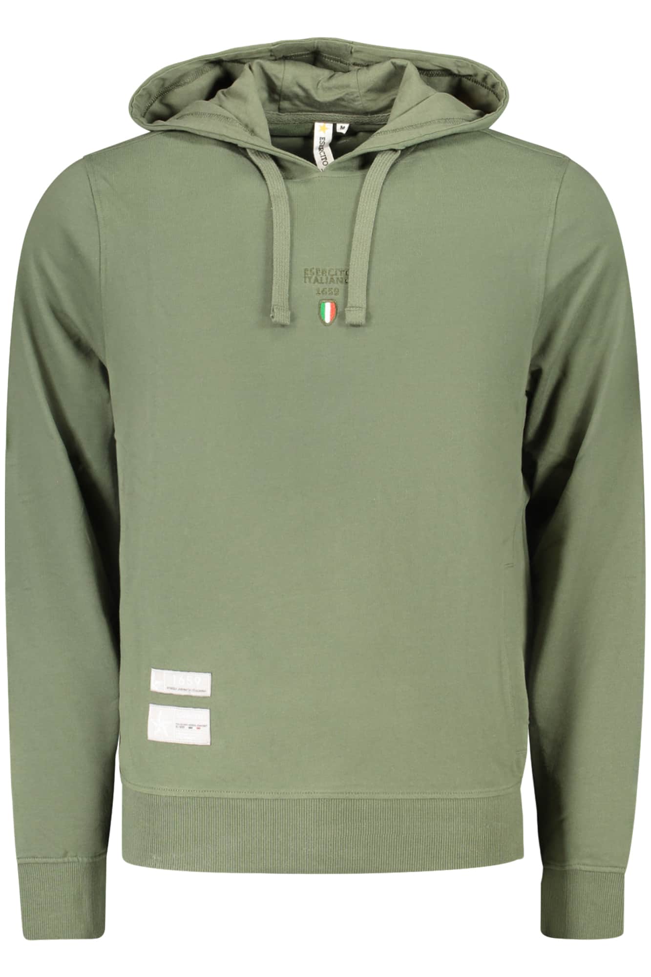 Military academy hombre con cremallera sudadera, verde