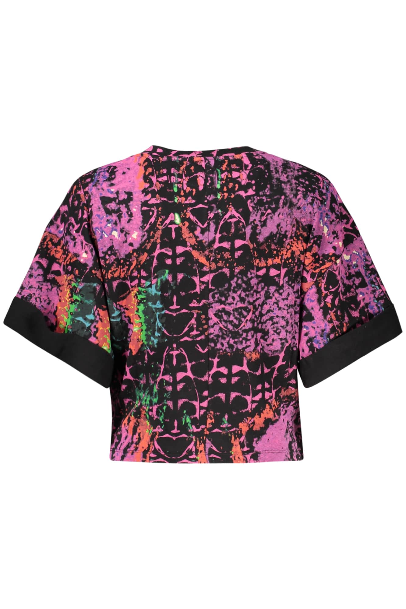 Desigual mujer manga corta t-camisa morado