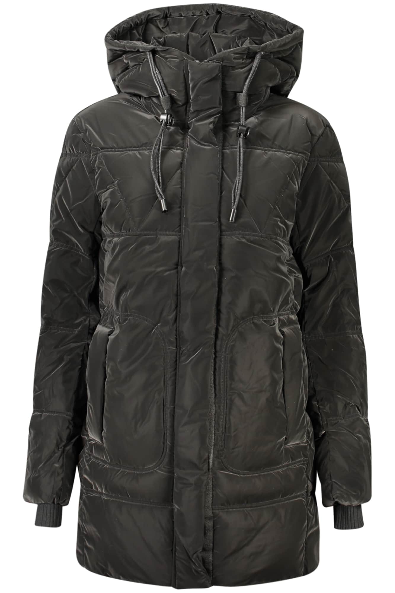 Desigual mujer negro abrigo
