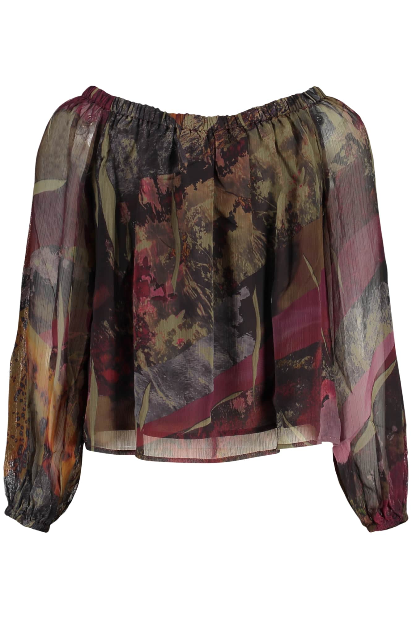 Desigual mujer manga larga camisa, verde